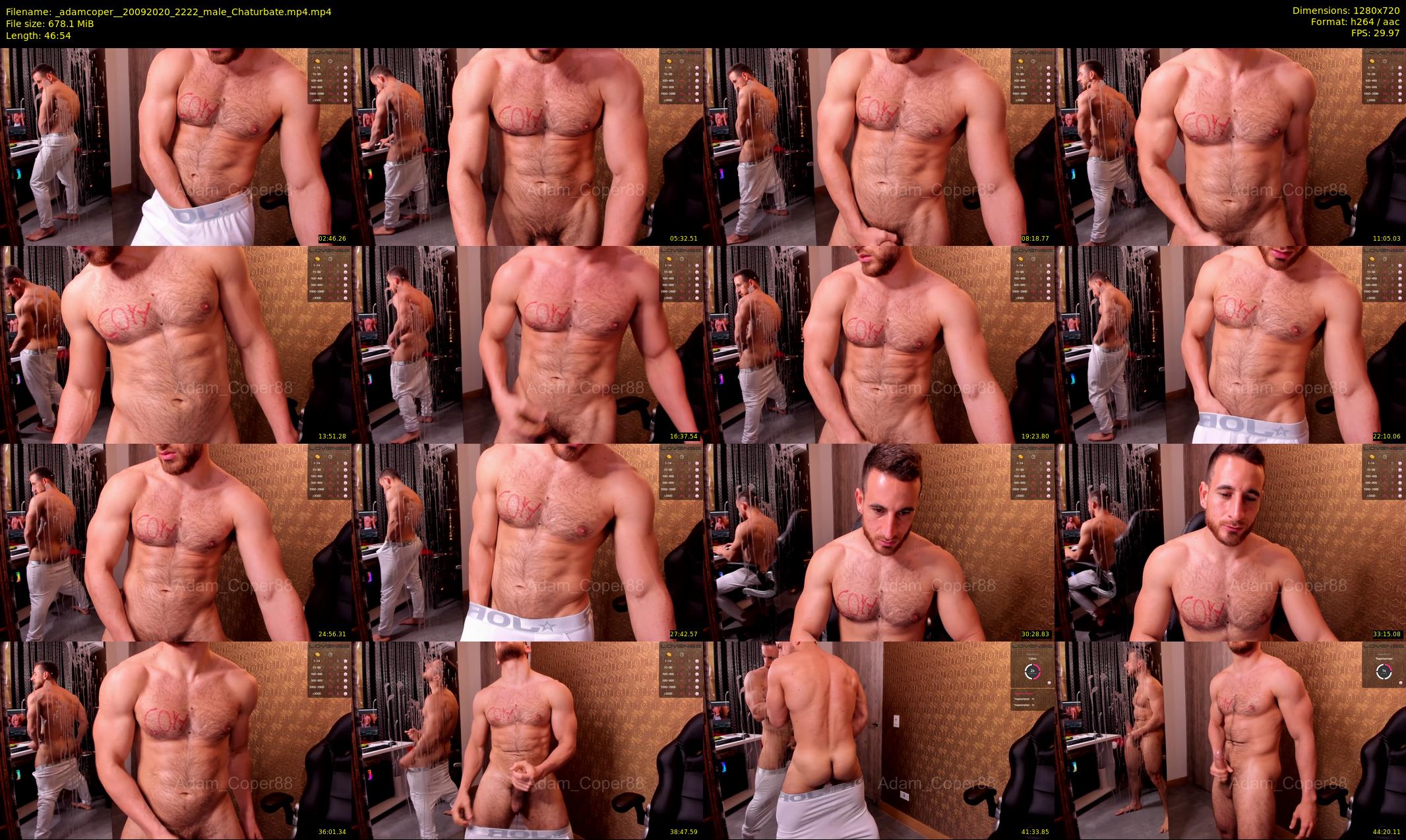 _adamcoper_ — 47 minute Chaturbate male cam show recording, 720p, Sep 20, 2020