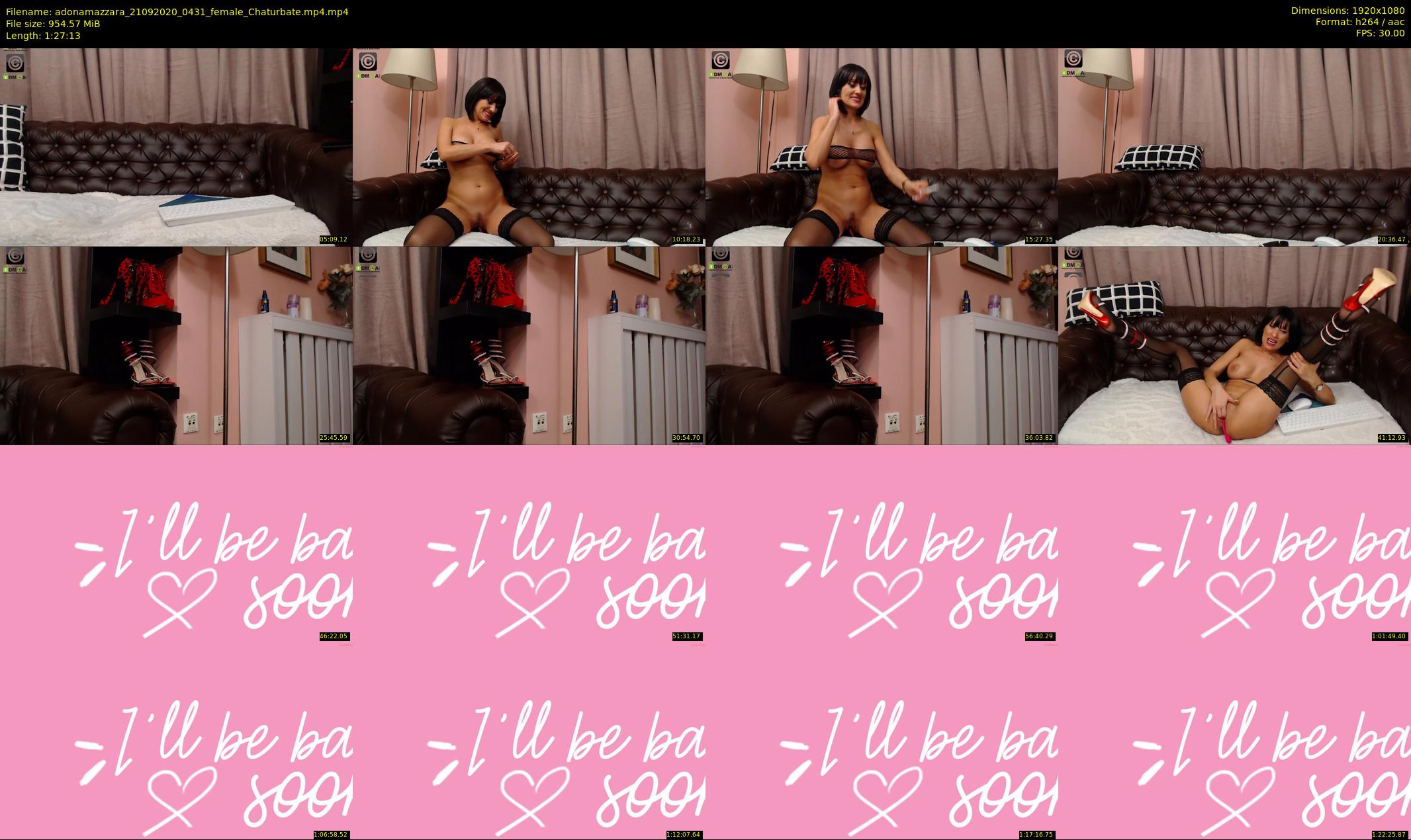 adonamazzara — 88 minute Chaturbate female cam show recording, 1080p, Sep 21, 2020