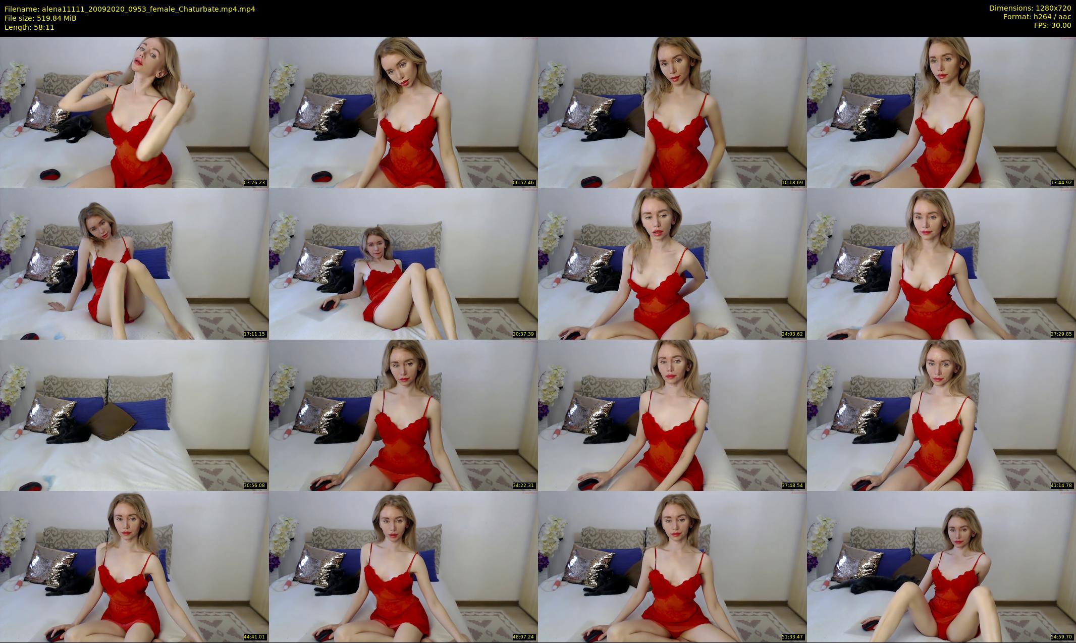 alena11111 — 59 minute Chaturbate female cam show recording, 720p, Sep 20, 2020