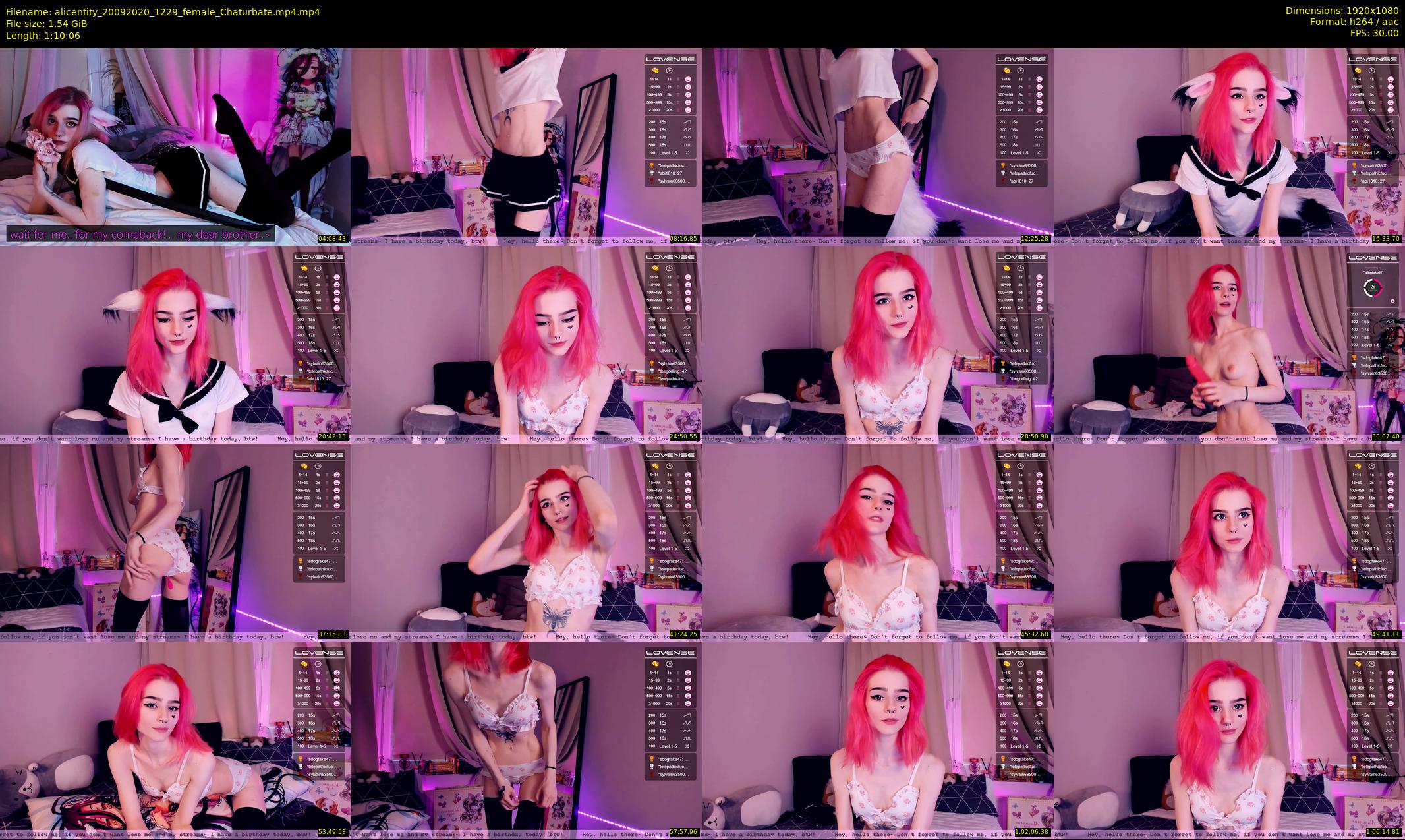 alicentity — 71 minute Chaturbate female cam show recording, 1080p, Sep 20, 2020