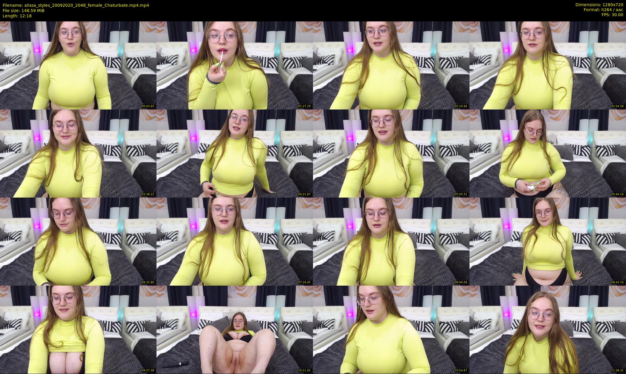 alissa_styles — 13 minute Chaturbate female cam show recording, 720p, Sep 20, 2020