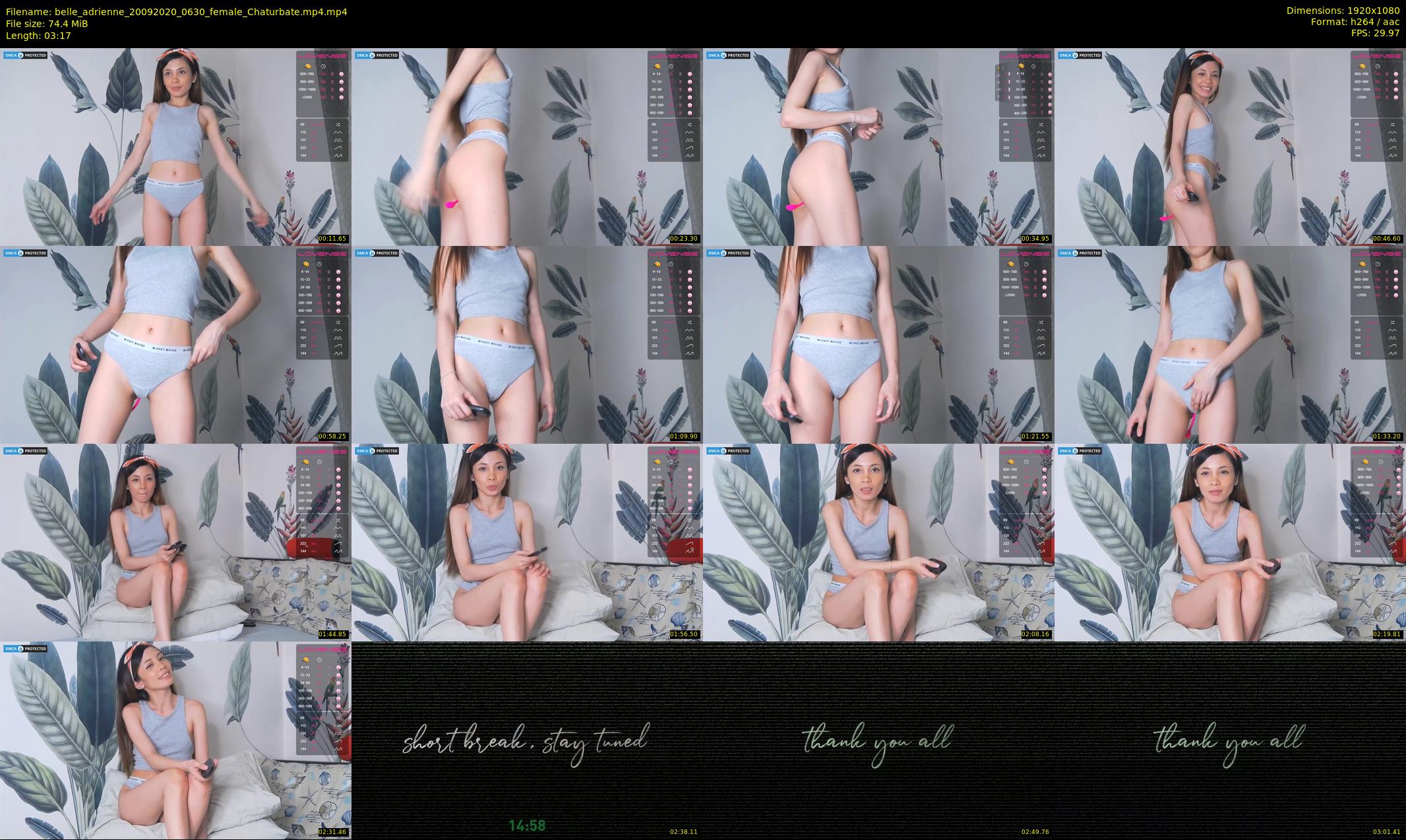 belle_adrienne — 4 minute Chaturbate couple cam show recording, 1080p, Sep 20, 2020
