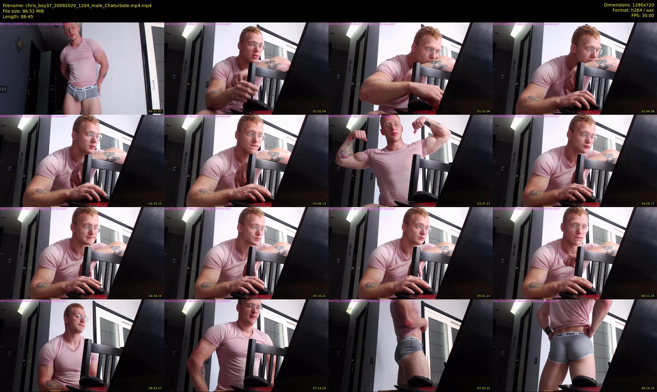 chris_boy37 — 9 minute Chaturbate male cam show recording, 720p, Sep 20, 2020