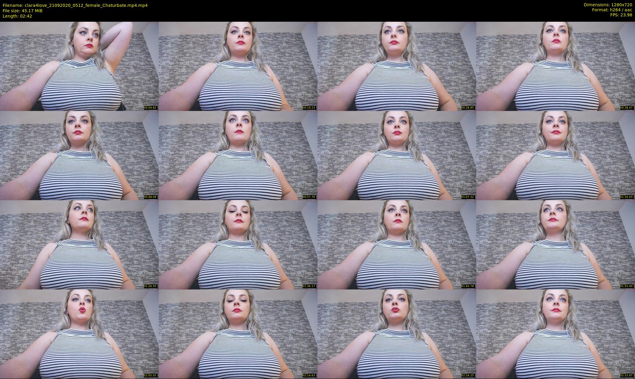 clara4love — 3 minute Chaturbate female cam show recording, 720p, Sep 21, 2020