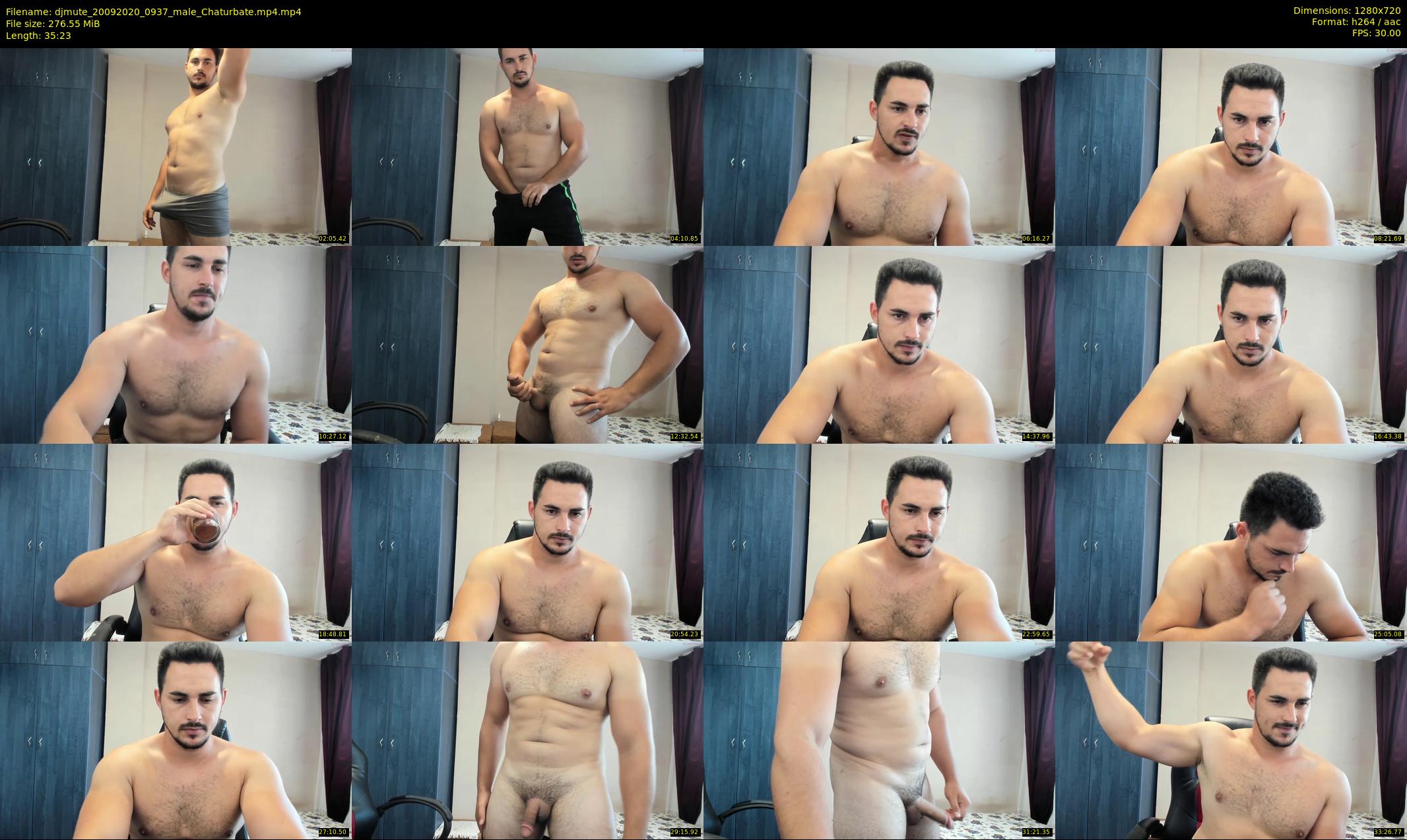 djmute — 36 minute Chaturbate male cam show recording, 720p, Sep 20, 2020