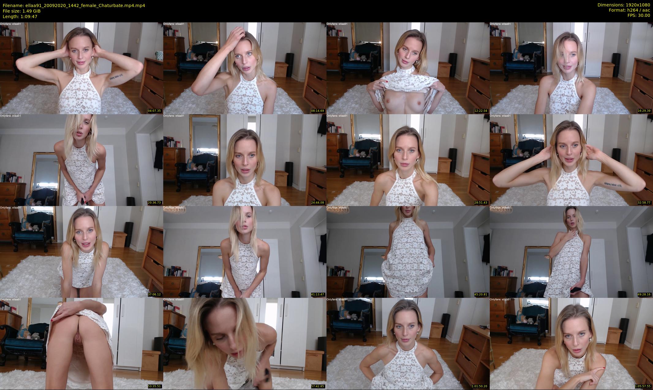 ellaa91 — 70 minute Chaturbate female cam show recording, 1080p, Sep 20, 2020