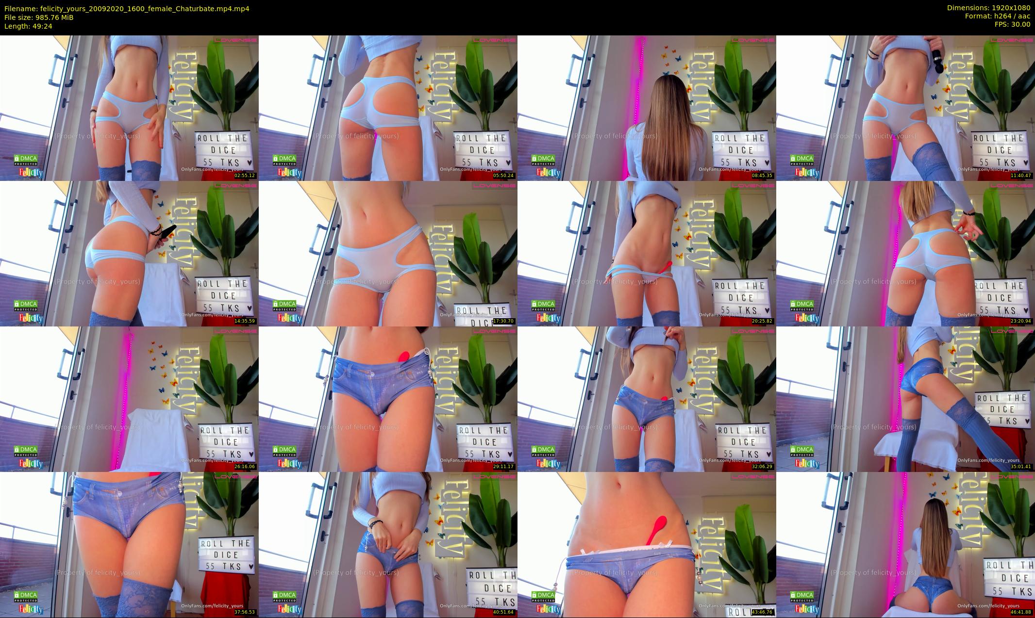 felicity_yours — 50 minute Chaturbate female cam show recording, 1080p, Sep 20, 2020