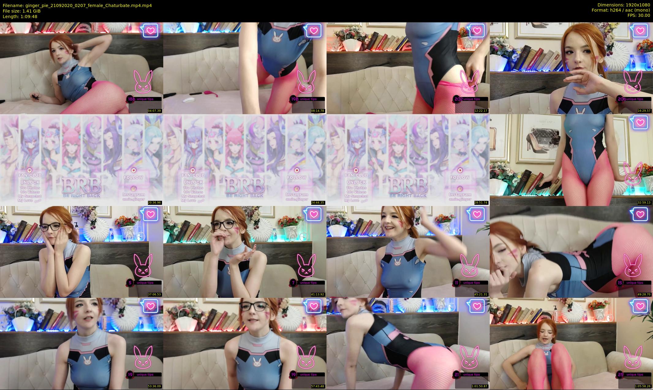 ginger_pie — 70 minute Chaturbate female cam show recording, 1080p, Sep 21, 2020