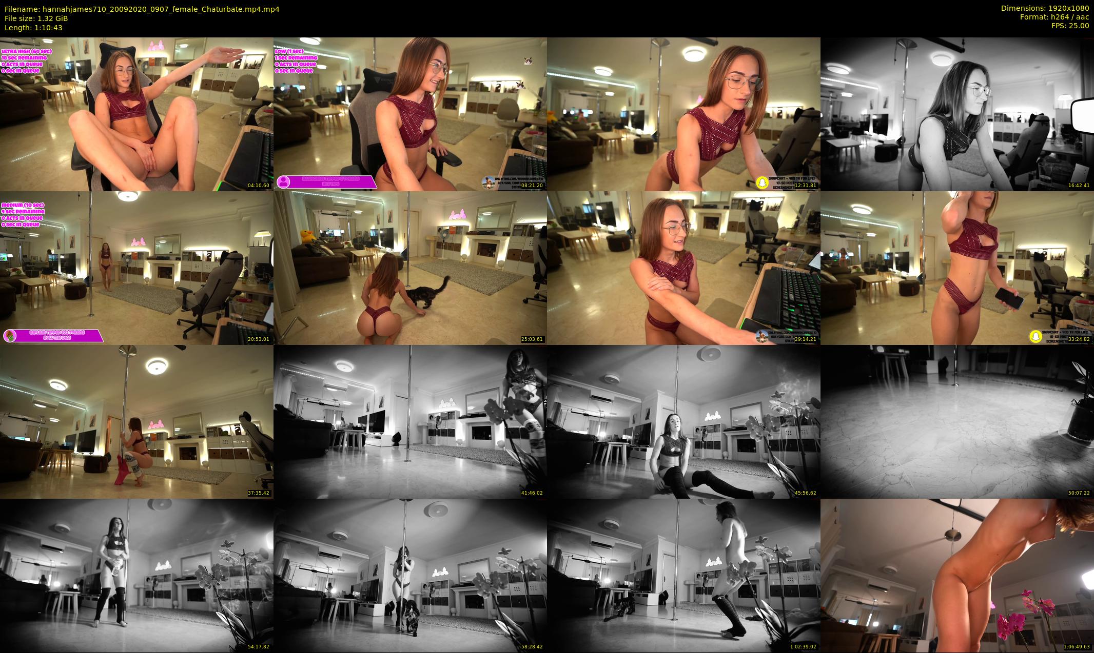 hannahjames710 — 71 minute Chaturbate female cam show recording, 1080p, Sep 20, 2020