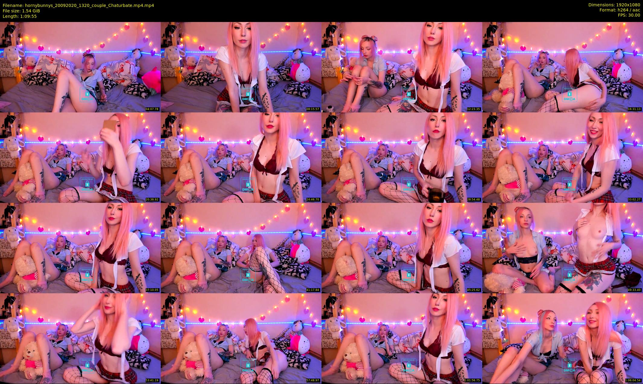 hornybunnys — 70 minute Chaturbate couple cam show recording, 1080p, Sep 20, 2020