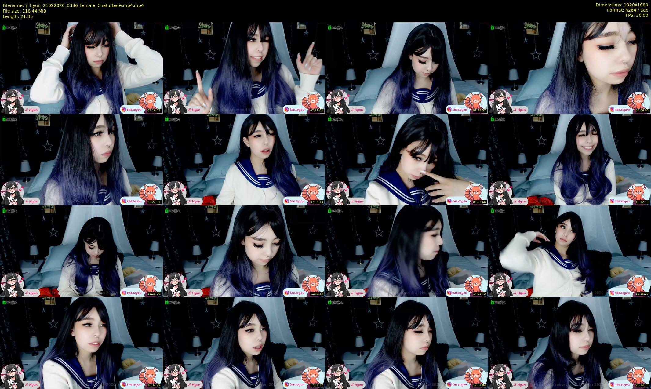 ji_hyun — 22 minute Chaturbate female cam show recording, 1080p, Sep 21, 2020