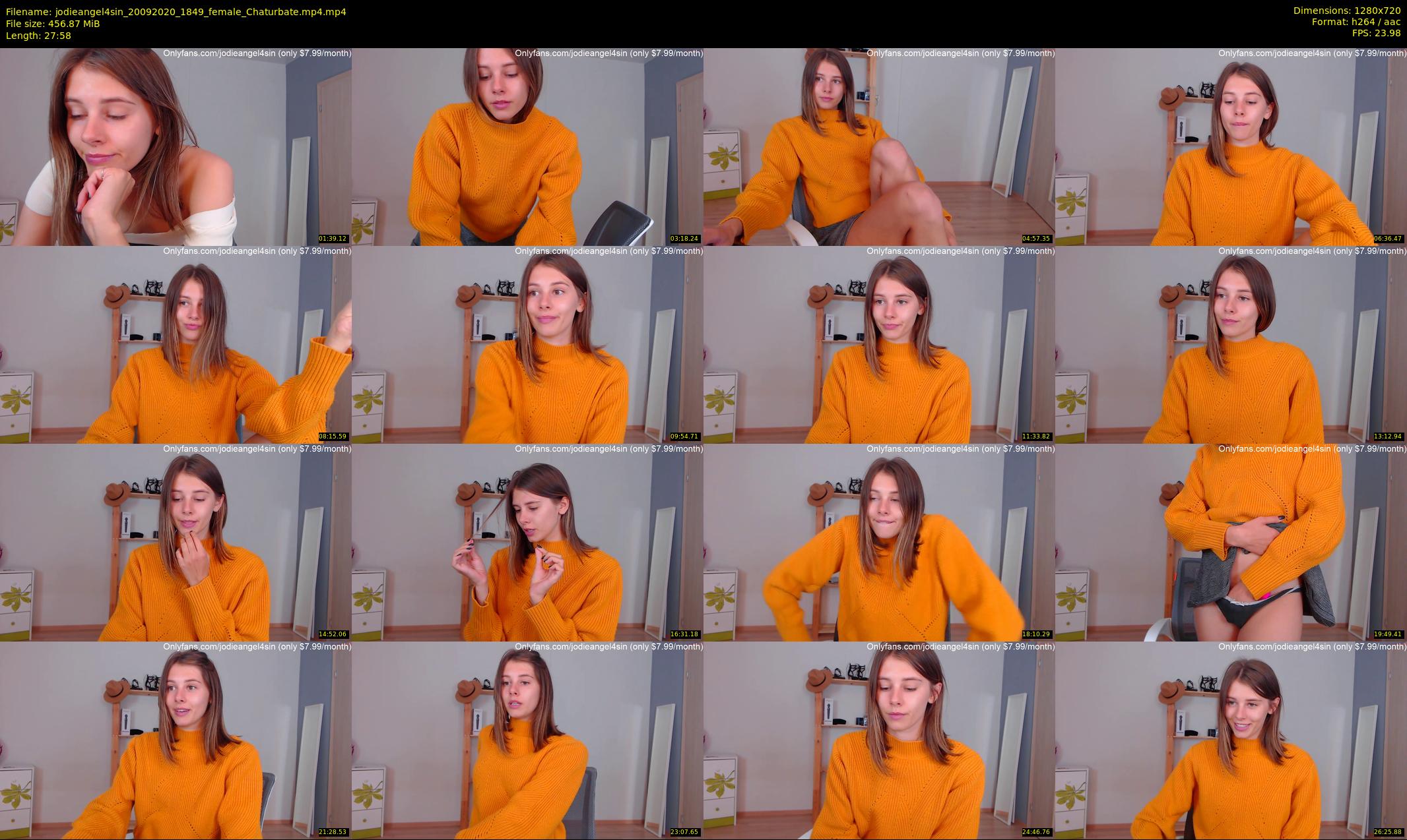 jodieangel4sin — 28 minute Chaturbate female cam show recording, 720p, Sep 20, 2020