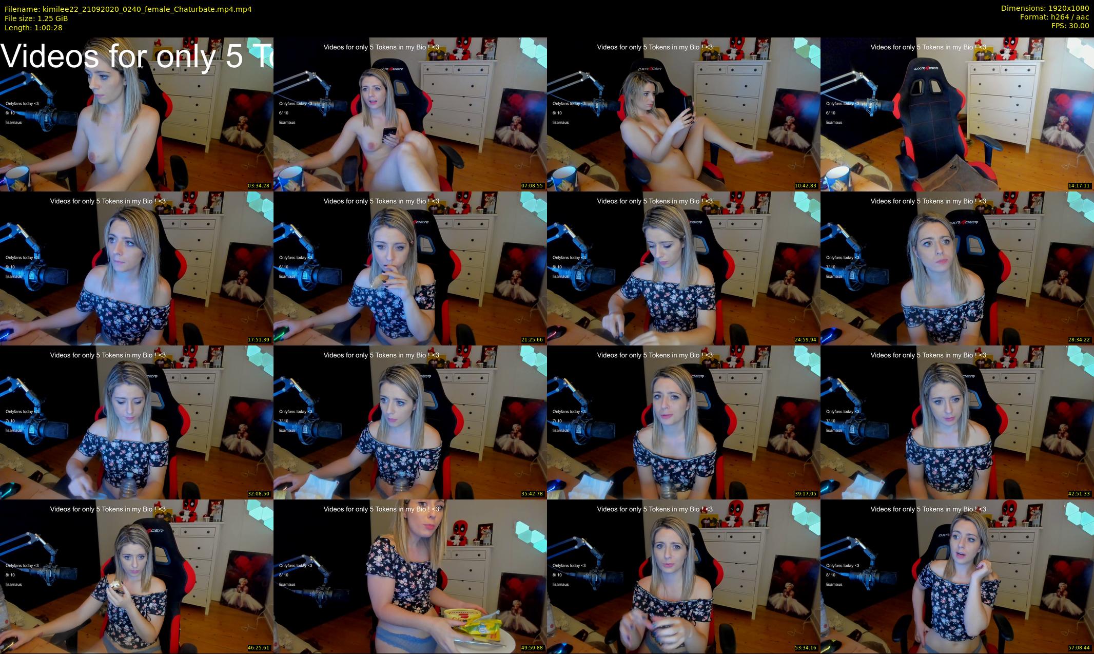 kimilee22 — 61 minute Chaturbate female cam show recording, 1080p, Sep 21, 2020