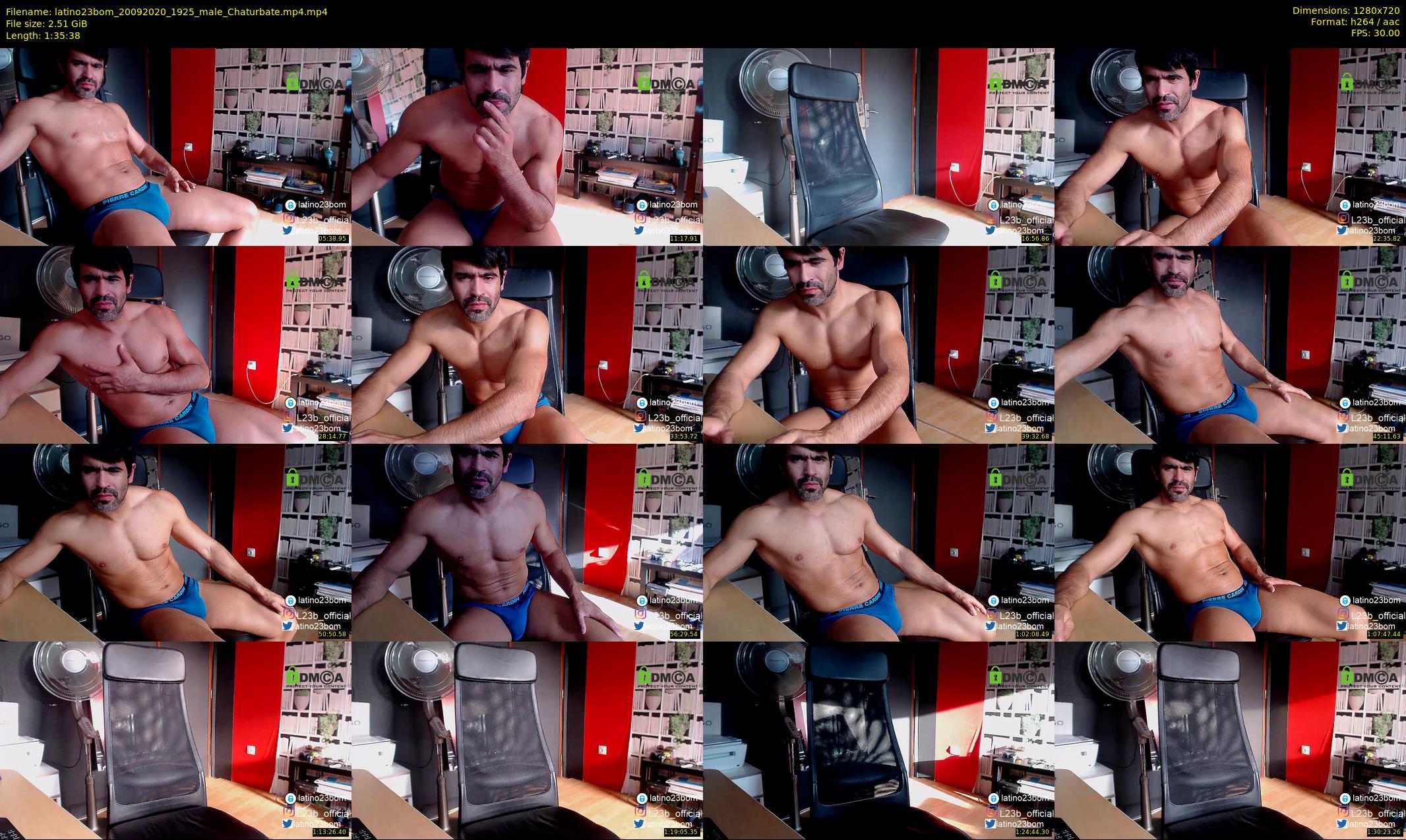 latino23bom — 96 minute Chaturbate male cam show recording, 720p, Sep 20, 2020