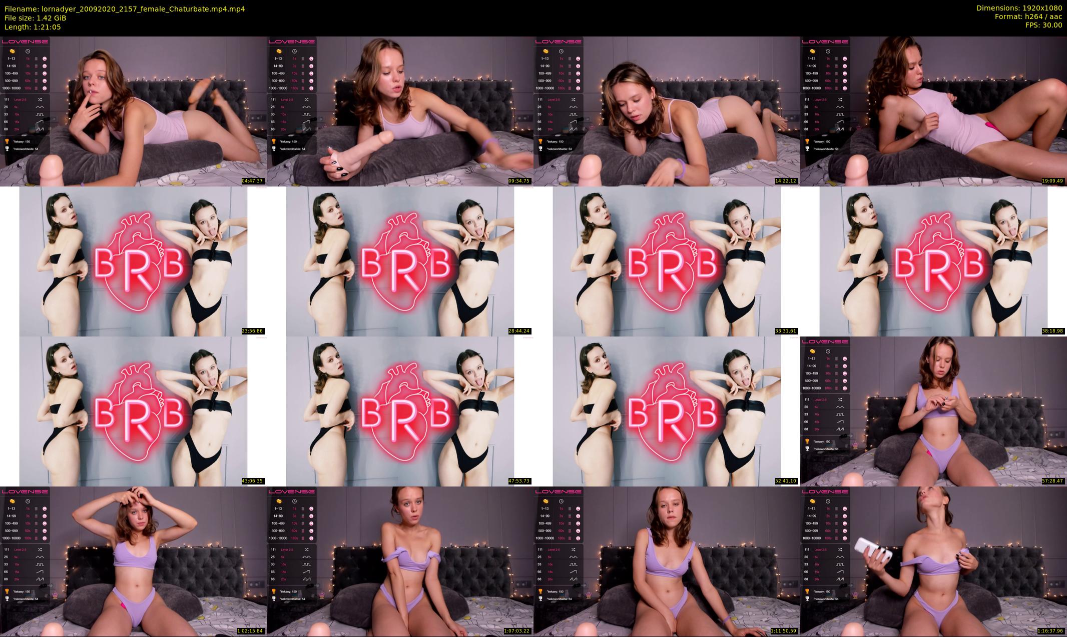 lornadyer — 82 minute Chaturbate female cam show recording, 1080p, Sep 20, 2020