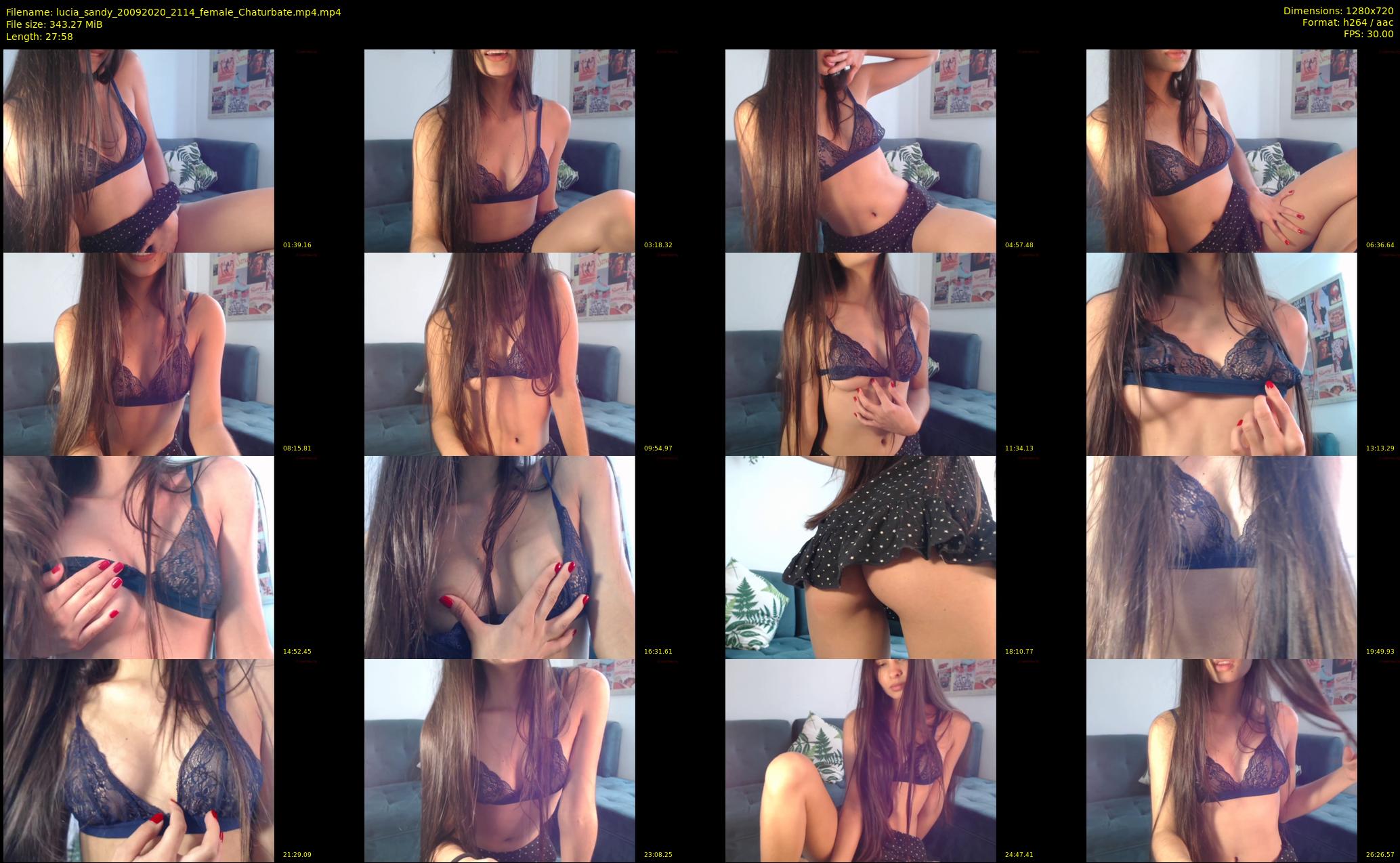 lucia_sandy — 28 minute Chaturbate female cam show recording, 720p, Sep 20, 2020