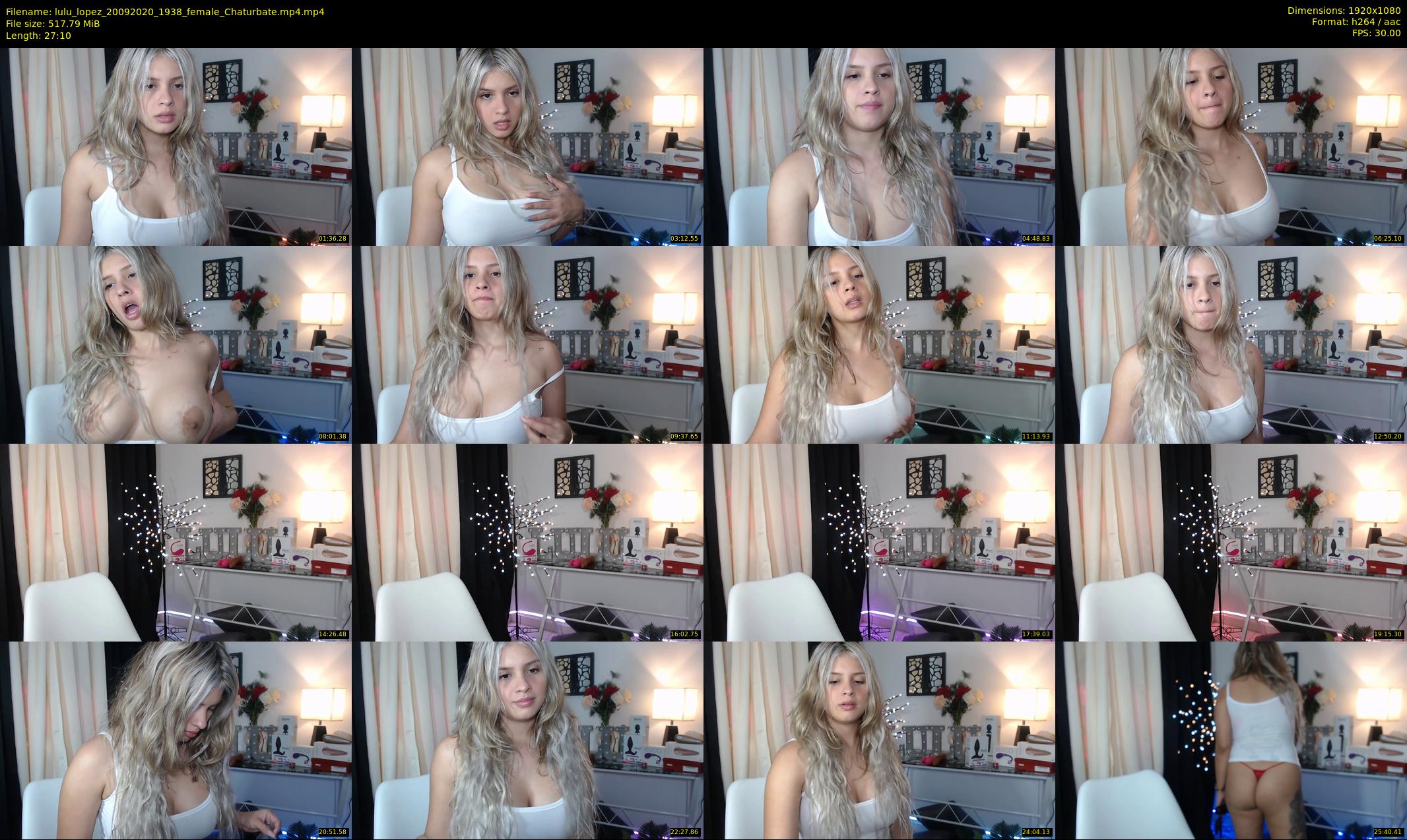 lulu_lopez — 28 minute Chaturbate female cam show recording, 1080p, Sep 20, 2020