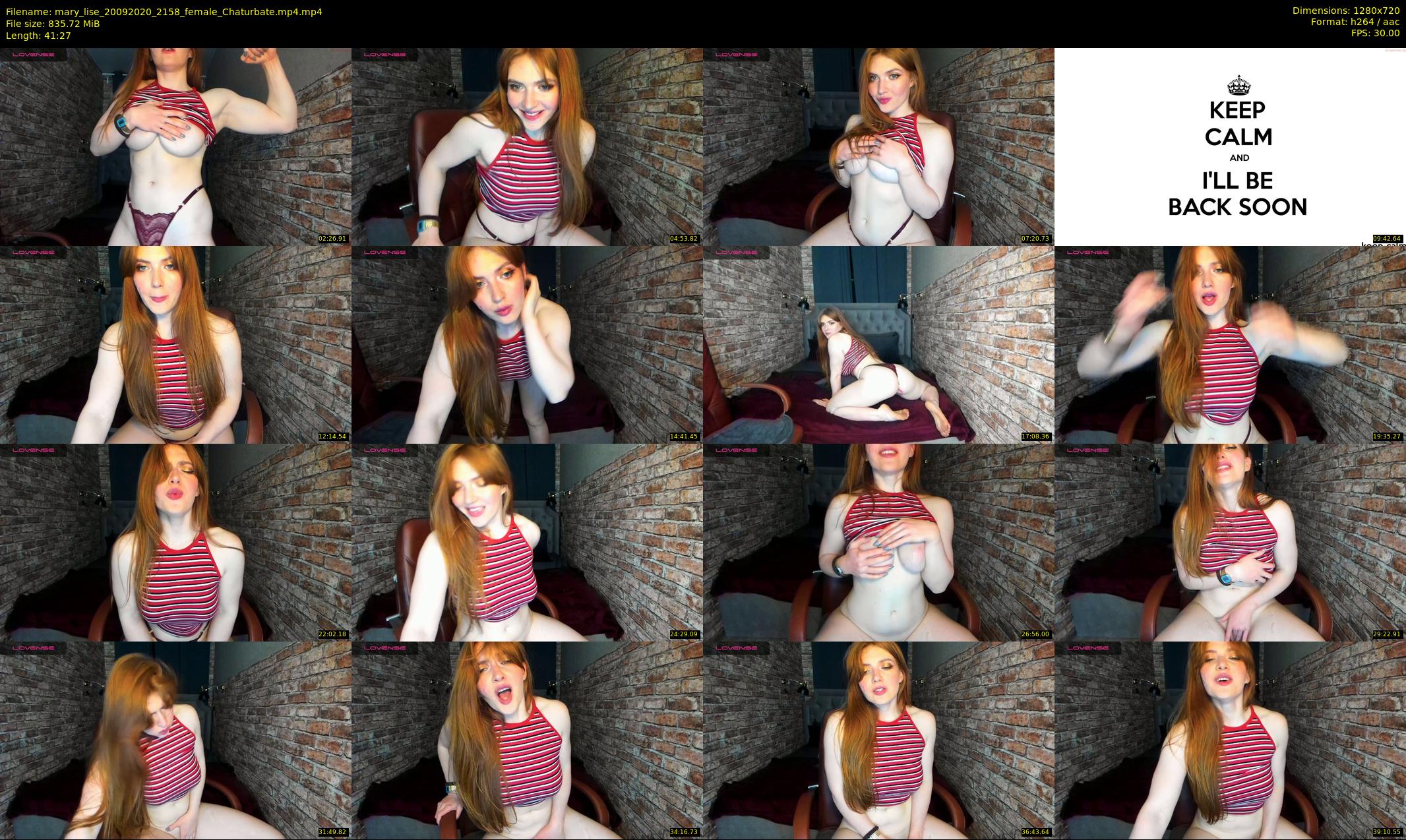 mary_lise — 42 minute Chaturbate couple cam show recording, 720p, Sep 20, 2020