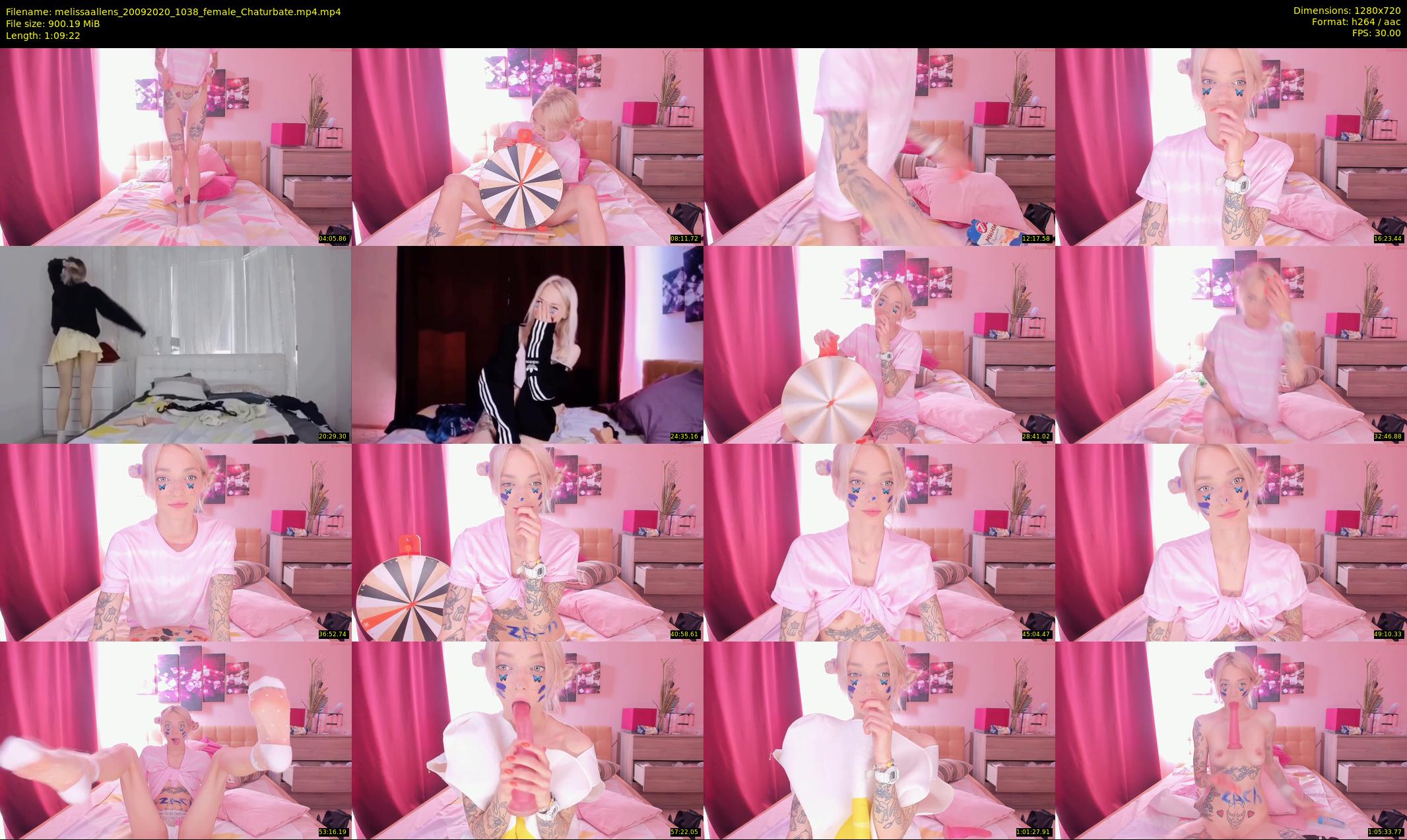 melissaallens — 70 minute Chaturbate female cam show recording, 720p, Sep 20, 2020