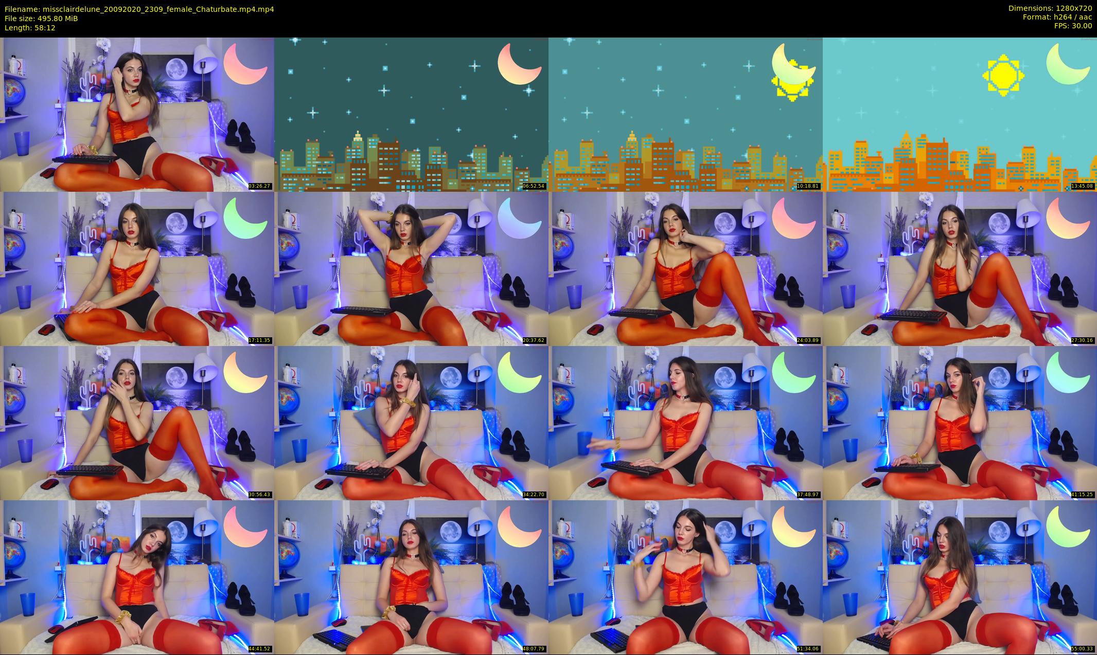 missclairdelune — 59 minute Chaturbate female cam show recording, 720p, Sep 20, 2020