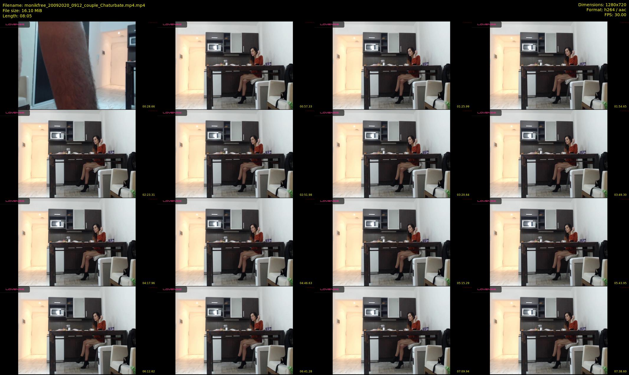 monikfree — 9 minute Chaturbate couple cam show recording, 720p, Sep 20, 2020