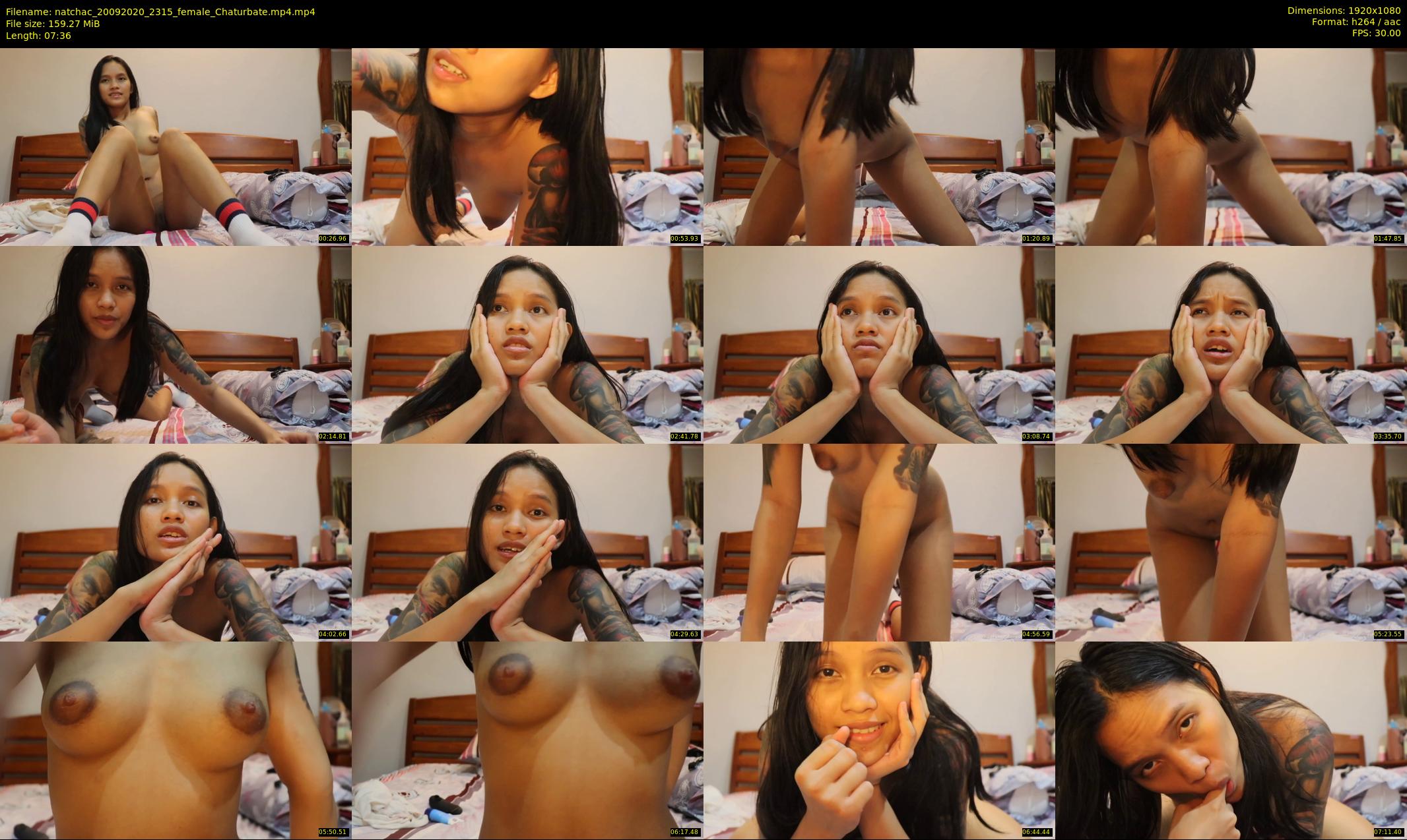 natchac — 8 minute Chaturbate female cam show recording, 1080p, Sep 20, 2020