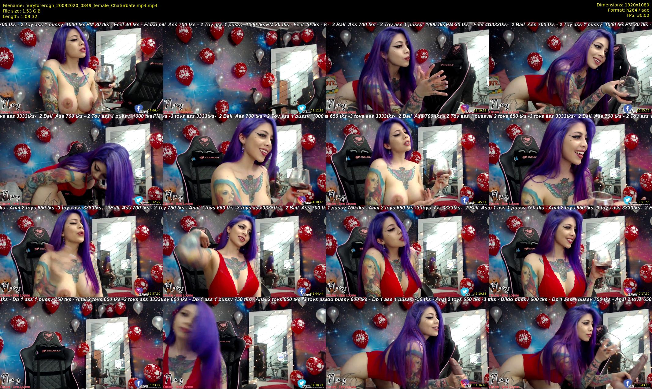 nuryforerogh — 70 minute Chaturbate female cam show recording, 1080p, Sep 20, 2020