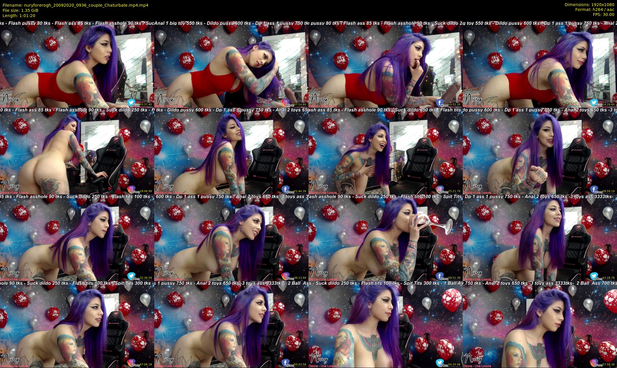 nuryforerogh — 62 minute Chaturbate female cam show recording, 1080p, Sep 20, 2020