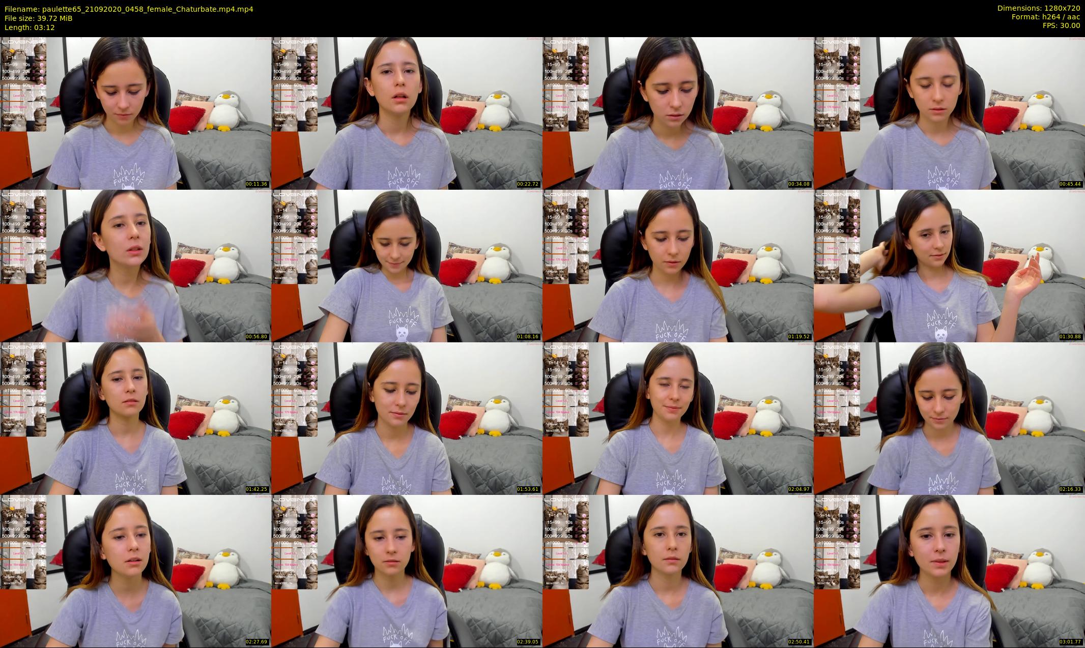 paulette65 — 4 minute Chaturbate female cam show recording, 720p, Sep 21, 2020