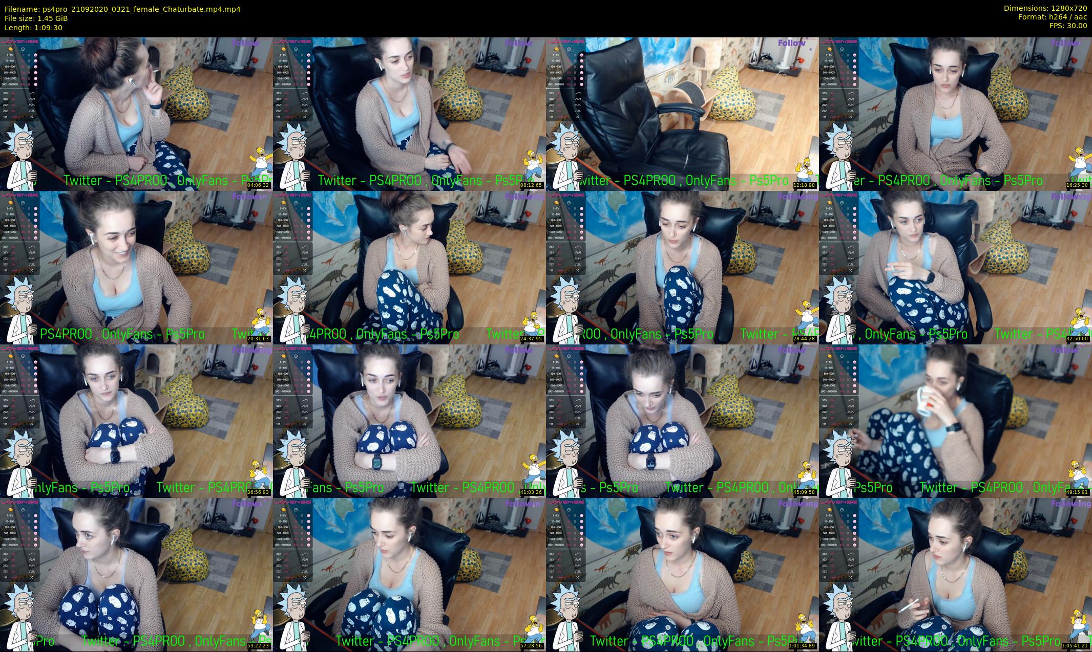 ps4pro — 70 minute Chaturbate female cam show recording, 720p, Sep 21, 2020