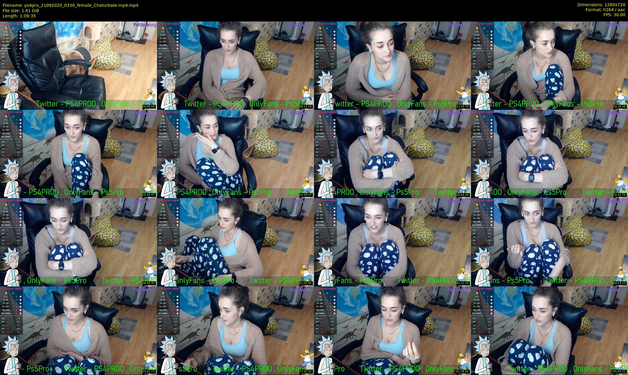 ps4pro — 70 minute Chaturbate female cam show recording, 720p, Sep 21, 2020