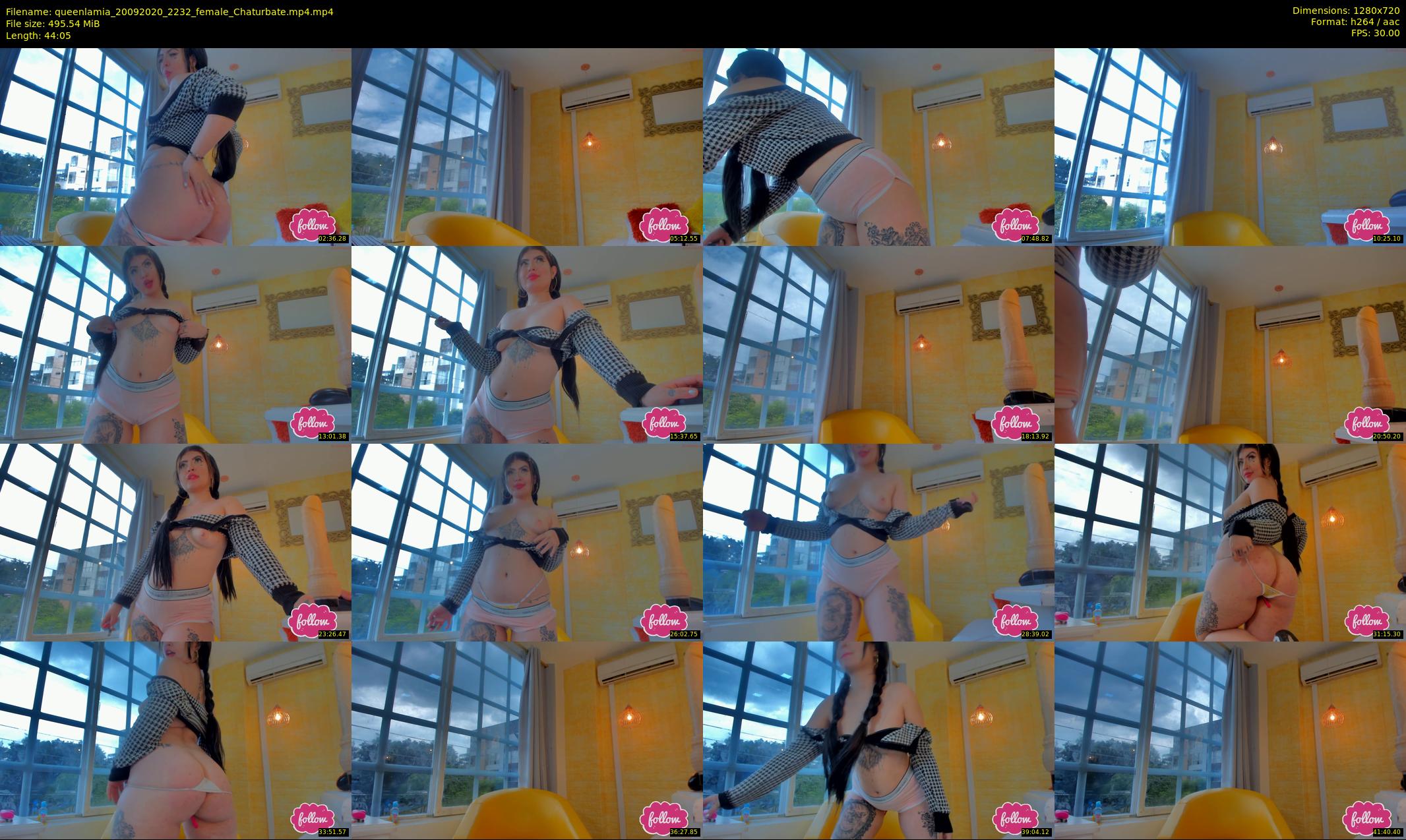 queenlamia — 45 minute Chaturbate female cam show recording, 720p, Sep 20, 2020