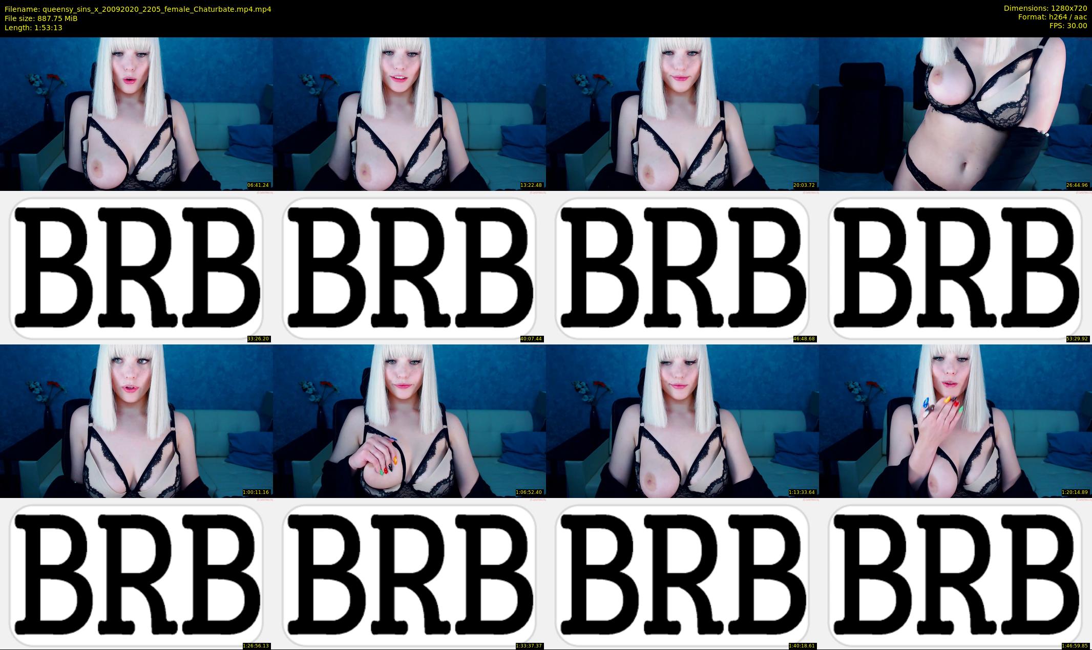 queensy_sins_x — 114 minute Chaturbate female cam show recording, 720p, Sep 20, 2020