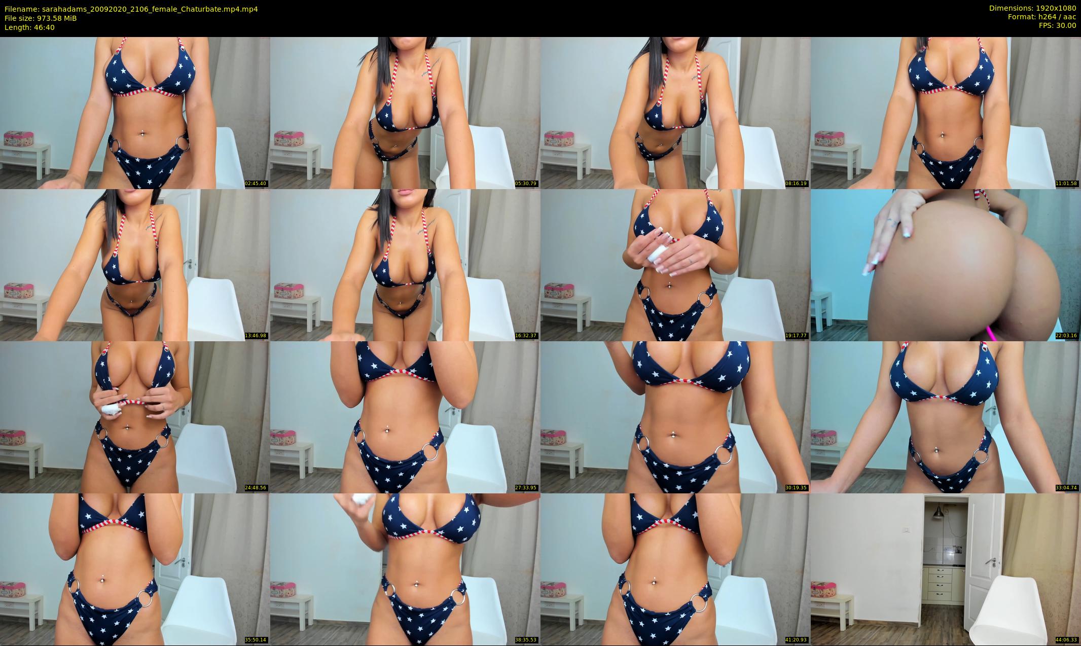 sarahadams — 47 minute Chaturbate female cam show recording, 1080p, Sep 20, 2020