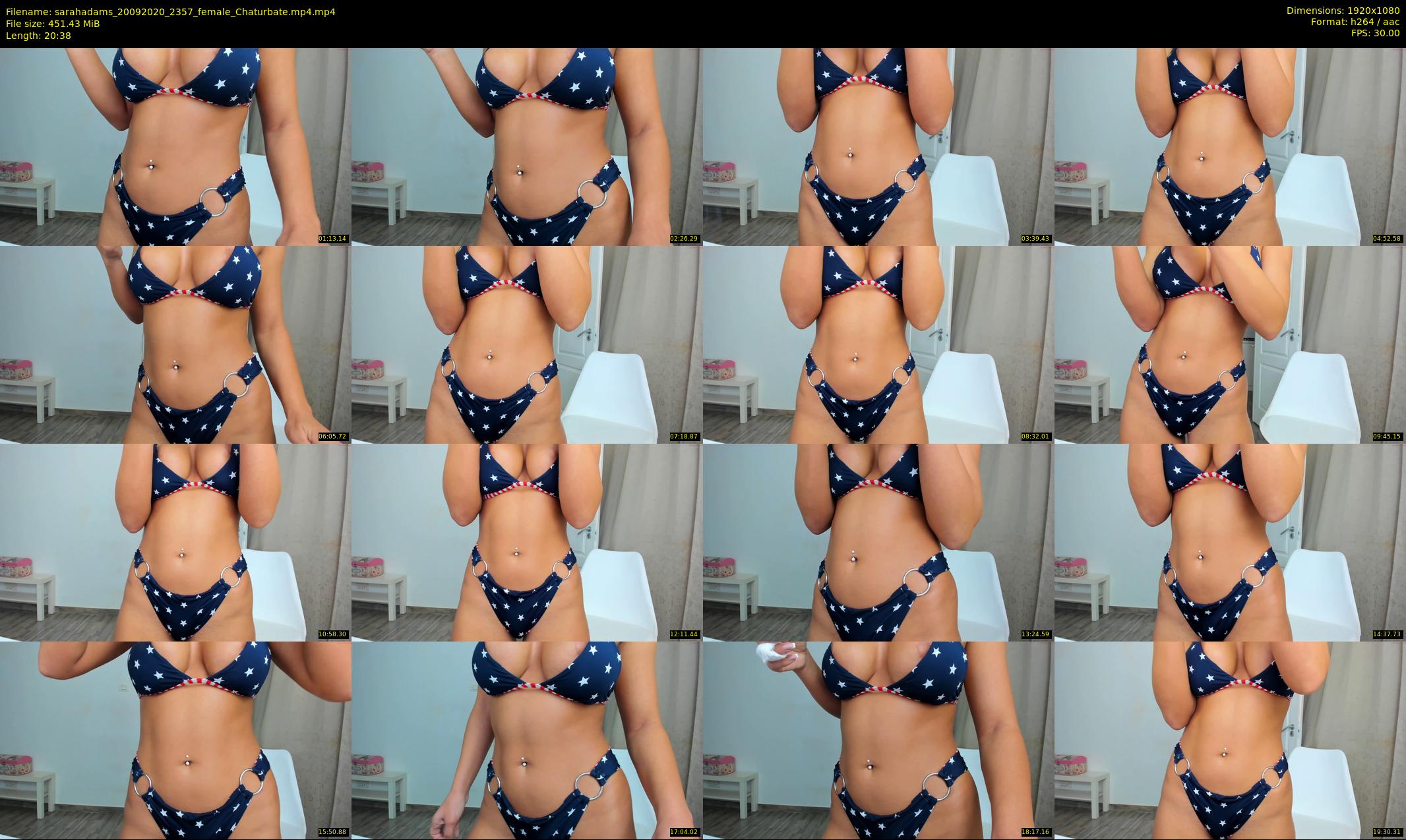 sarahadams — 21 minute Chaturbate female cam show recording, 1080p, Sep 20, 2020