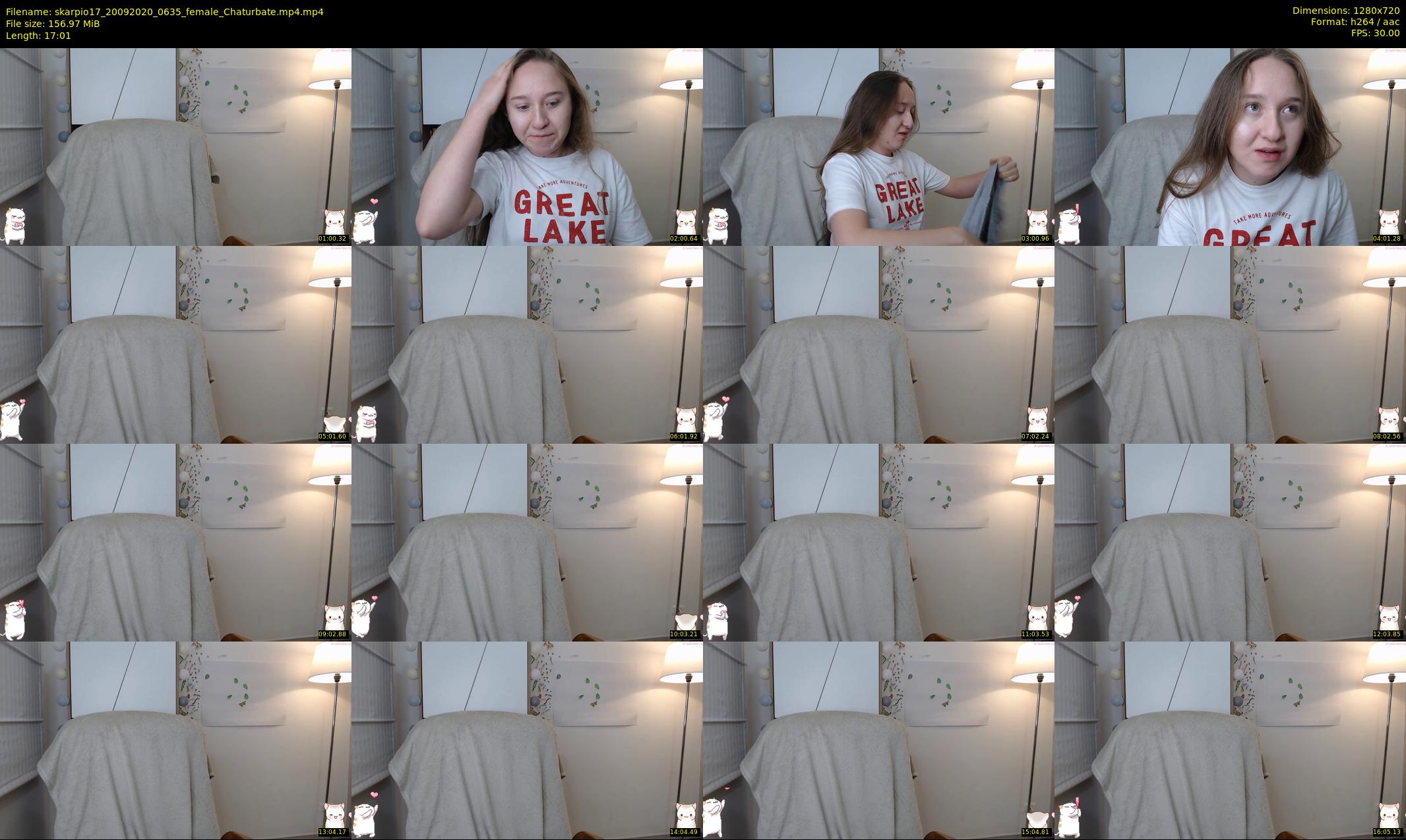 skarpio17 — 18 minute Chaturbate female cam show recording, 720p, Sep 20, 2020