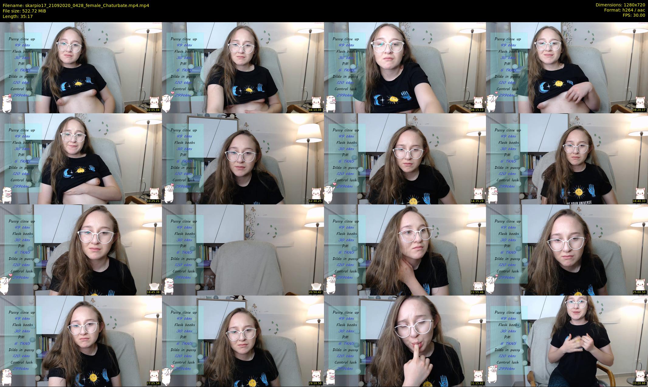 skarpio17 — 36 minute Chaturbate female cam show recording, 720p, Sep 21, 2020