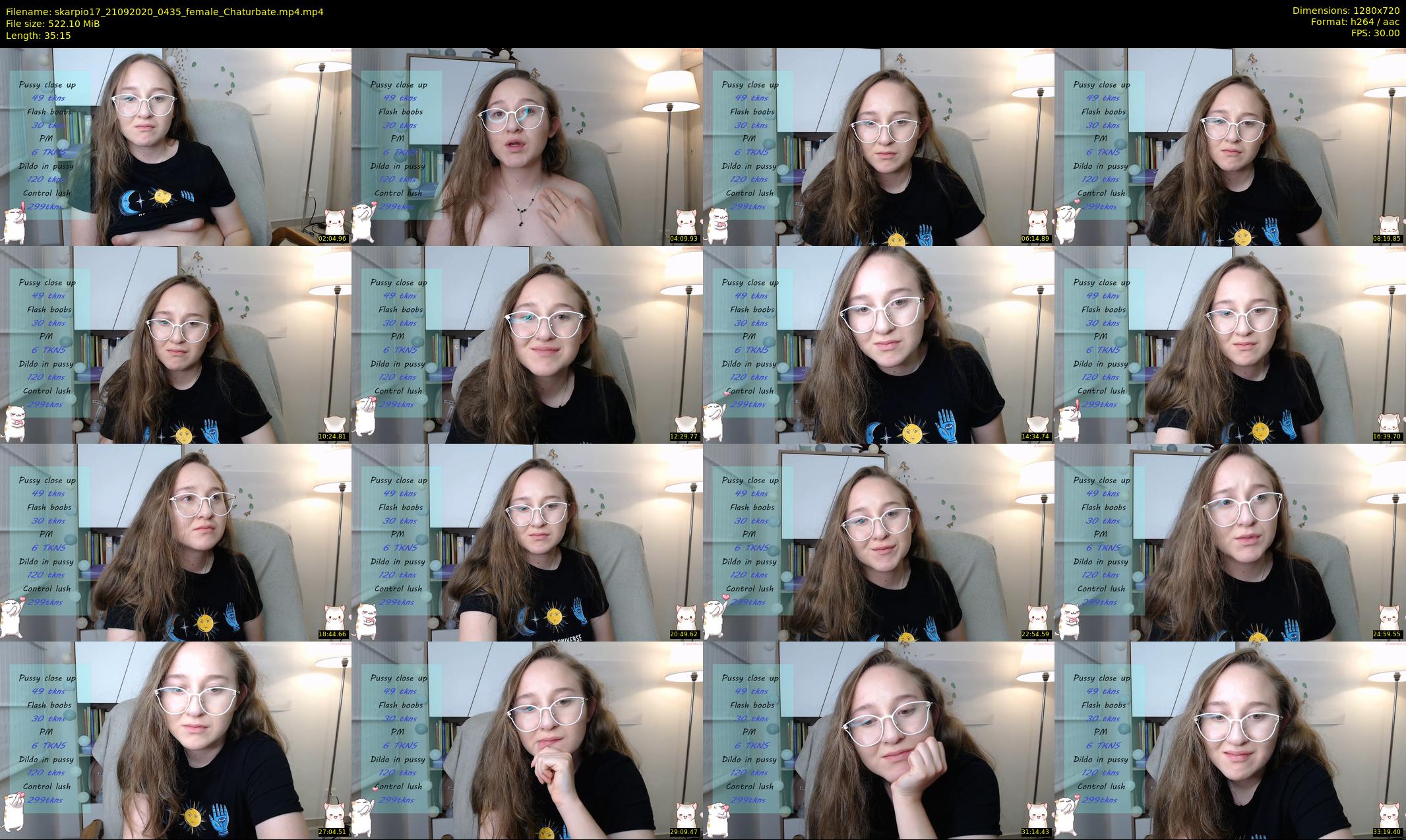 skarpio17 — 36 minute Chaturbate female cam show recording, 720p, Sep 21, 2020