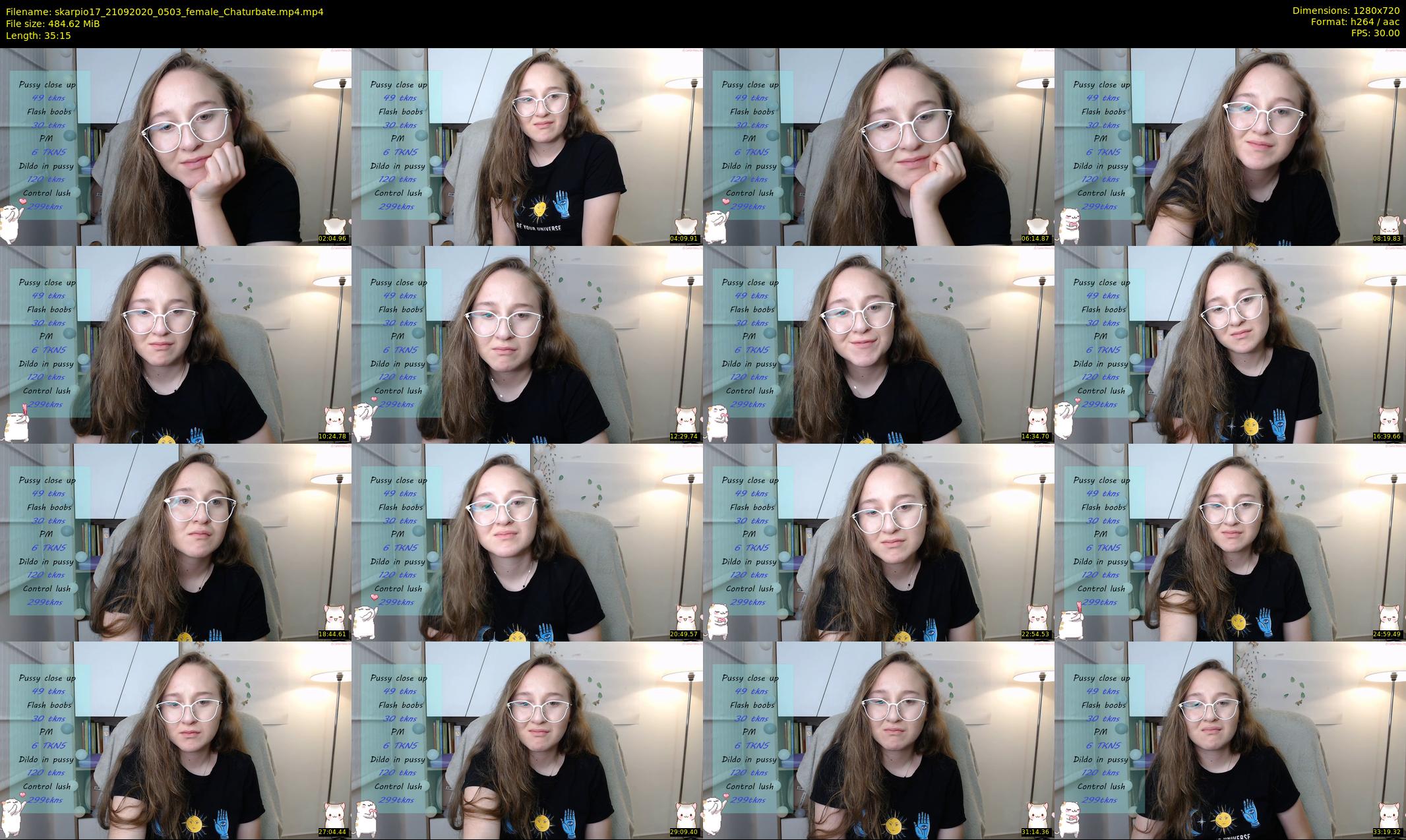 skarpio17 — 36 minute Chaturbate female cam show recording, 720p, Sep 21, 2020