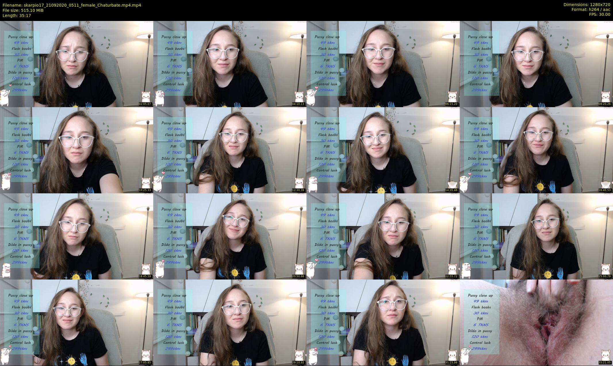 skarpio17 — 36 minute Chaturbate female cam show recording, 720p, Sep 21, 2020