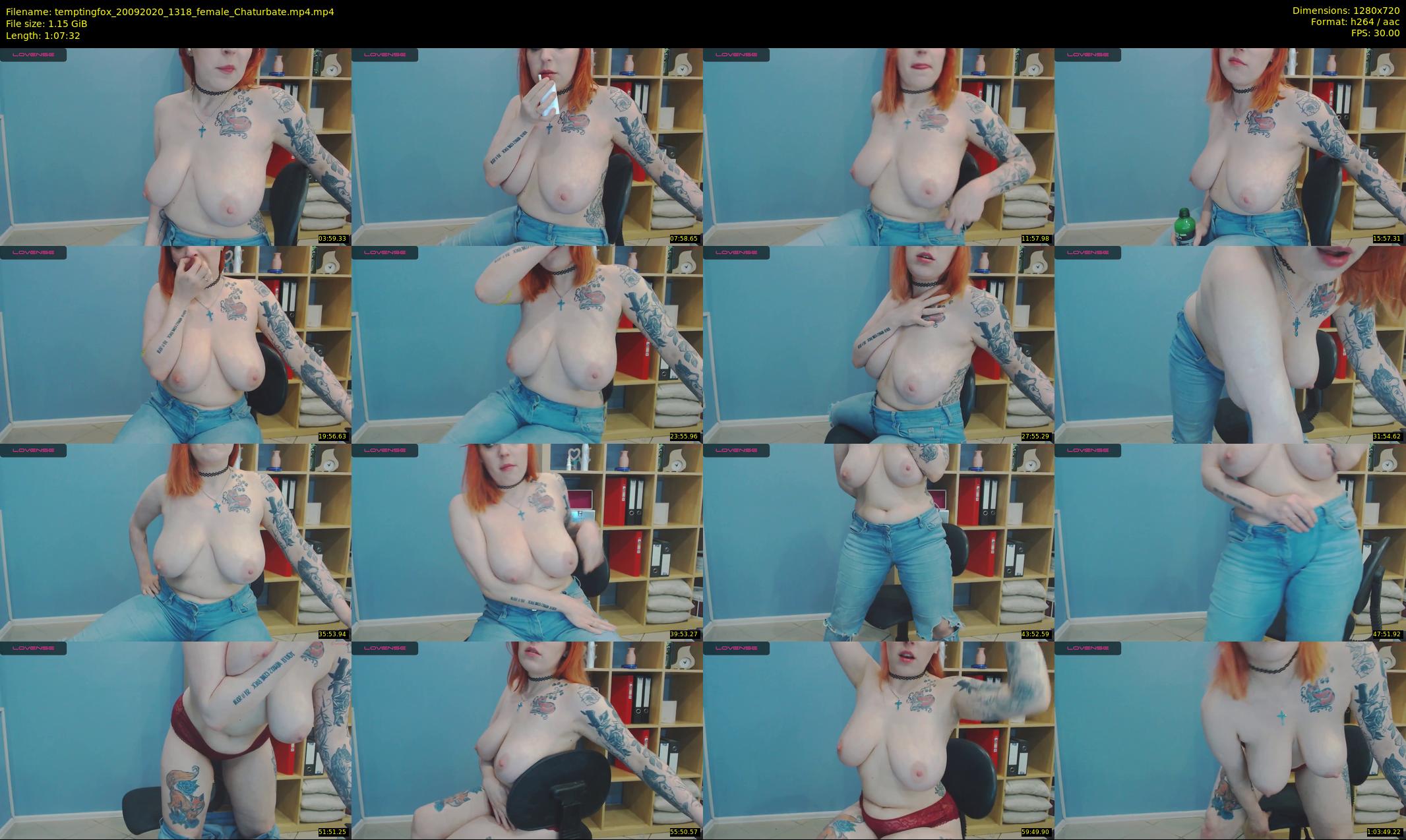 temptingfox — 68 minute Chaturbate female cam show recording, 720p, Sep 20, 2020