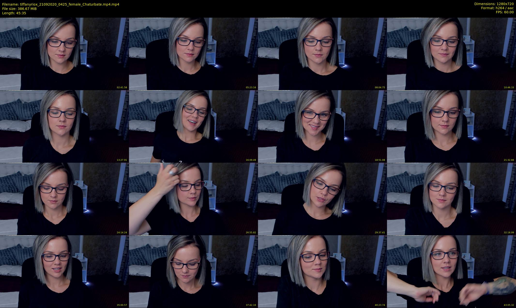 tiffanyriox — 46 minute Chaturbate female cam show recording, 720p, Sep 21, 2020