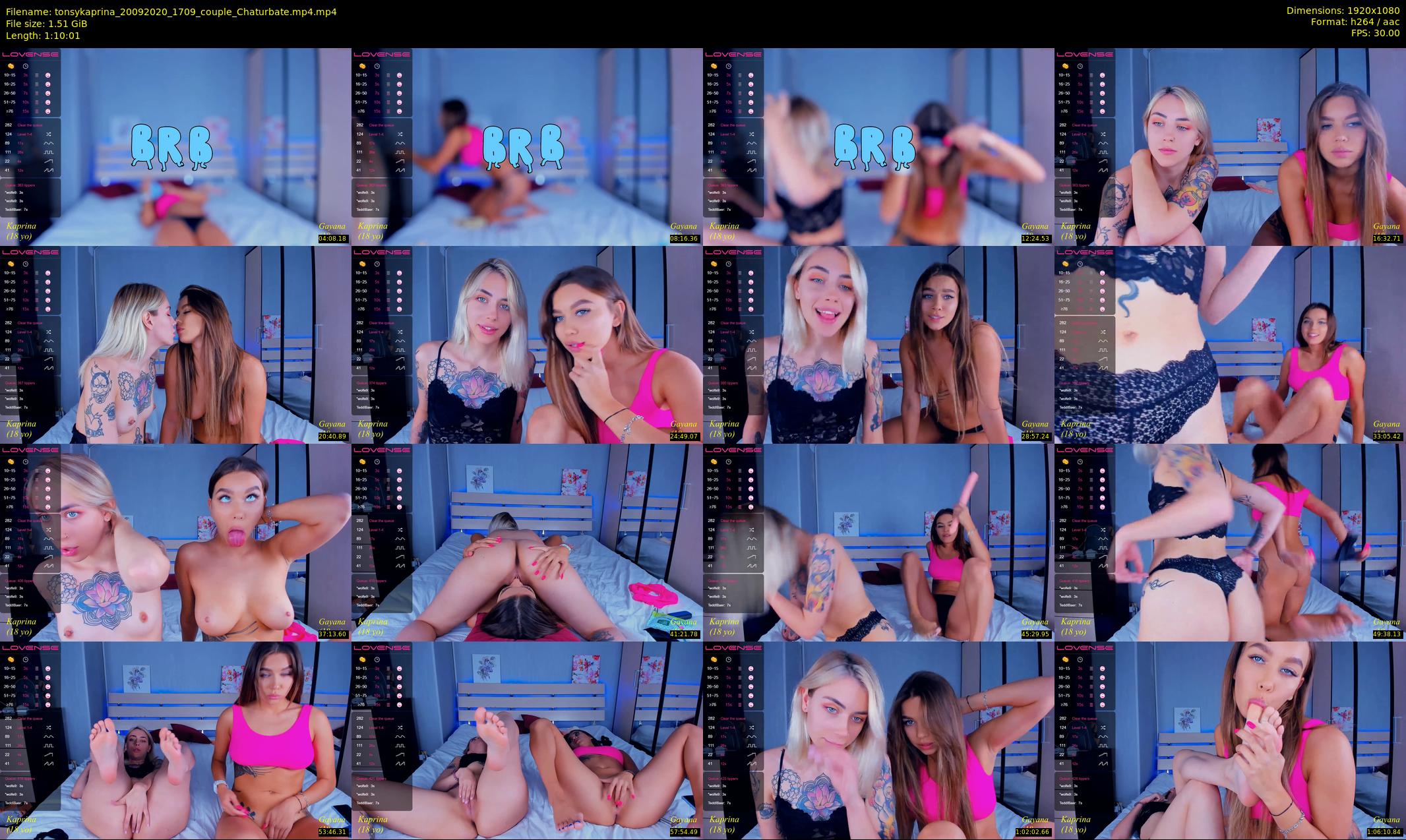 tonsykaprina — 71 minute Chaturbate couple cam show recording, 1080p, Sep 20, 2020