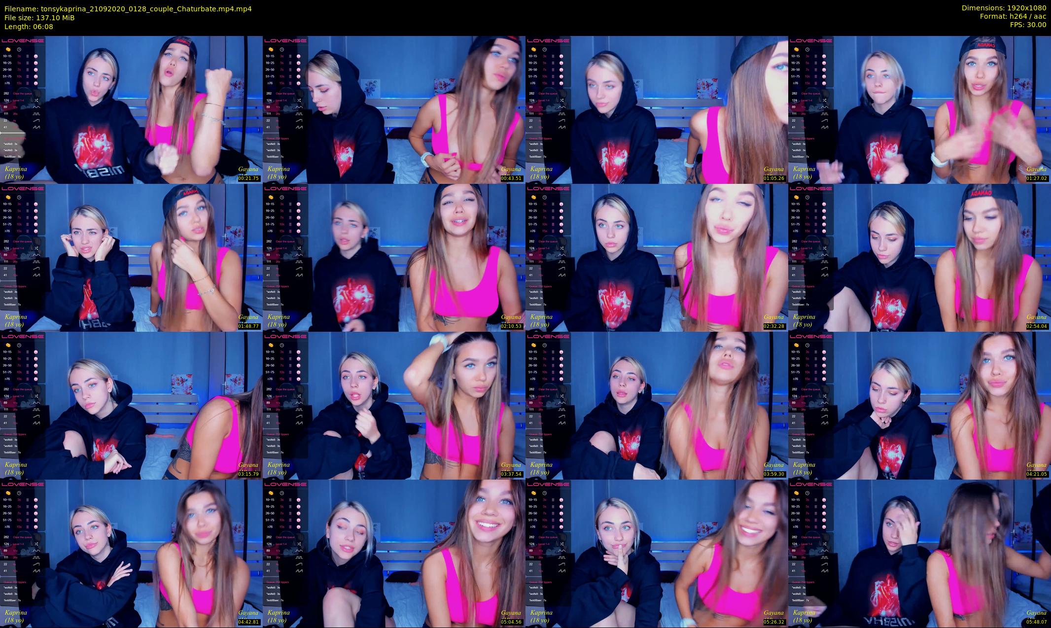 tonsykaprina — 7 minute Chaturbate couple cam show recording, 1080p, Sep 21, 2020