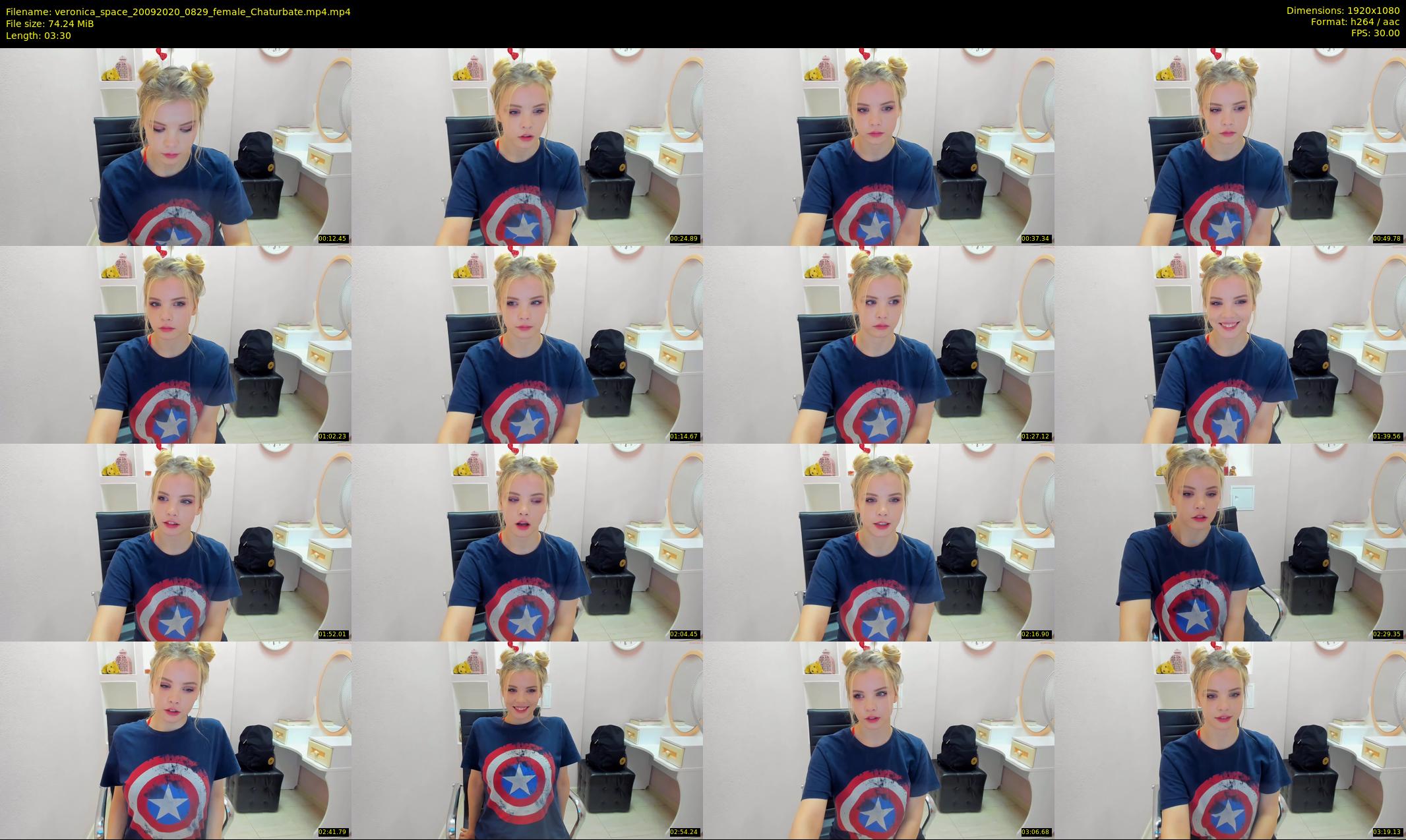 veronica_space — 4 minute Chaturbate female cam show recording, 1080p, Sep 20, 2020