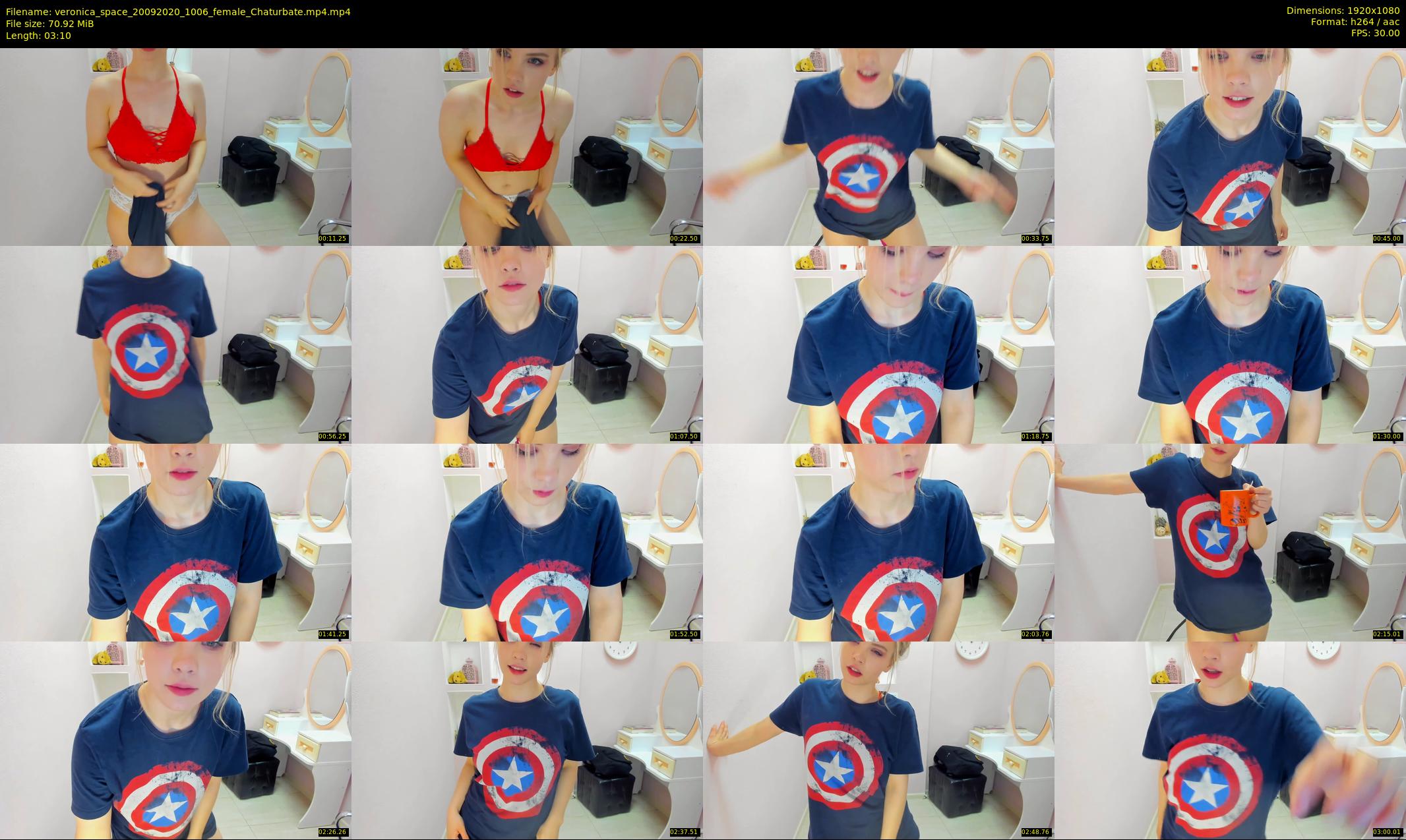 veronica_space — 4 minute Chaturbate female cam show recording, 1080p, Sep 20, 2020