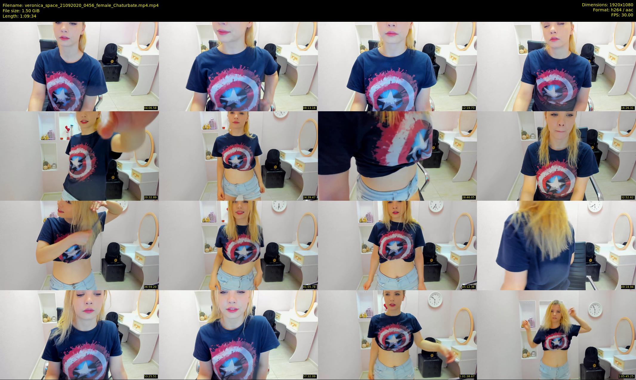 veronica_space — 70 minute Chaturbate female cam show recording, 1080p, Sep 21, 2020