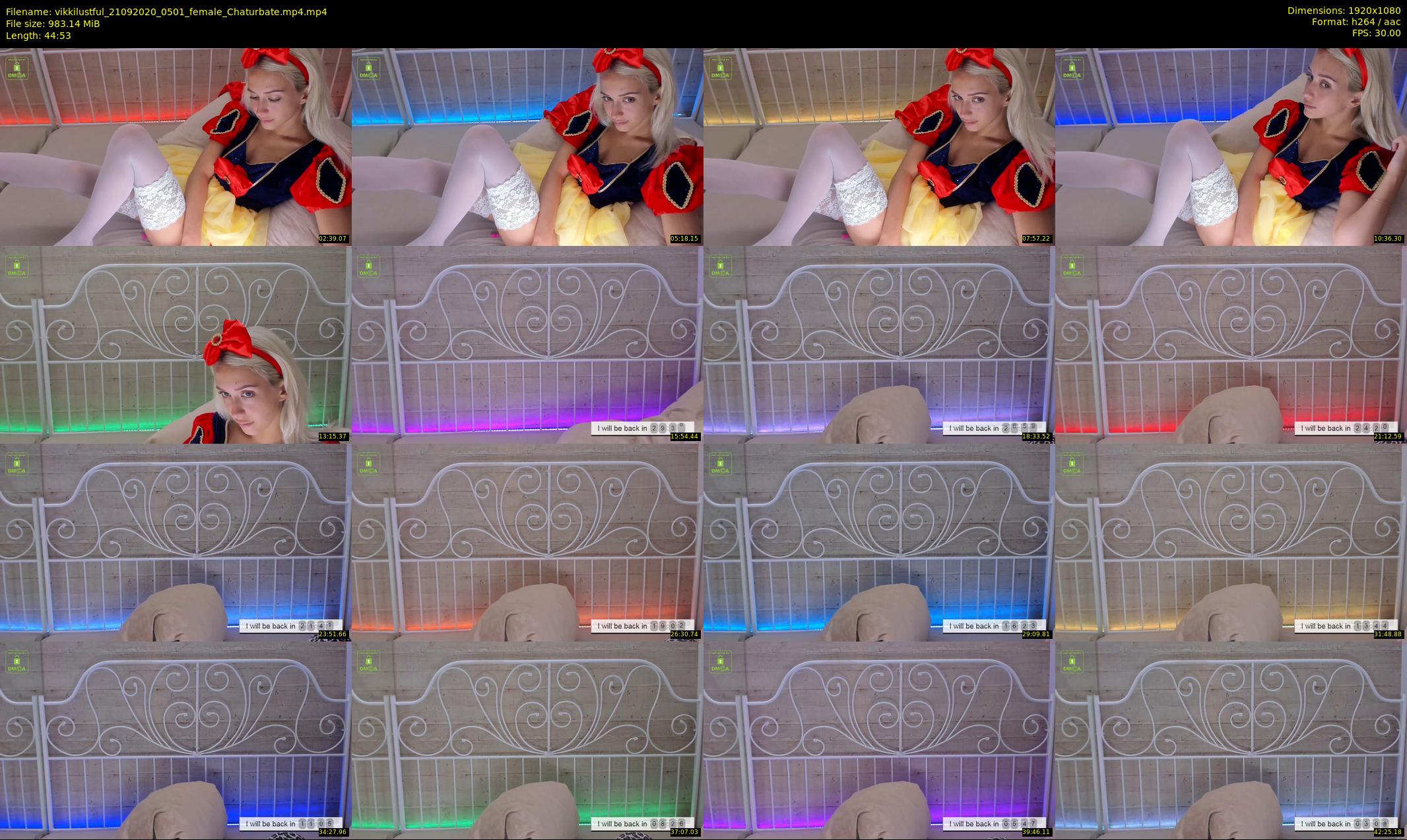 vikkilustful — 45 minute Chaturbate female cam show recording, 1080p, Sep 21, 2020