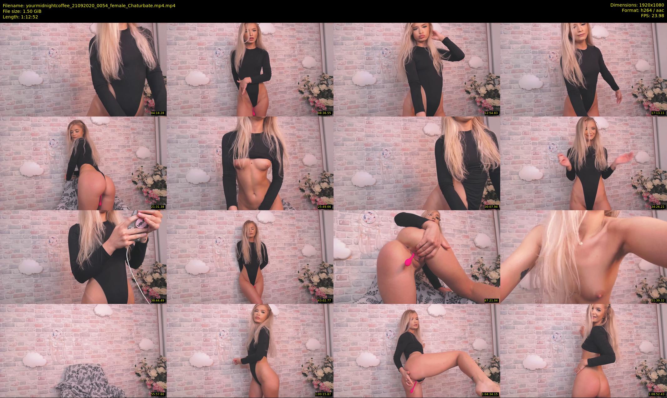 yourmidnightcoffee — 73 minute Chaturbate female cam show recording, 1080p, Sep 21, 2020