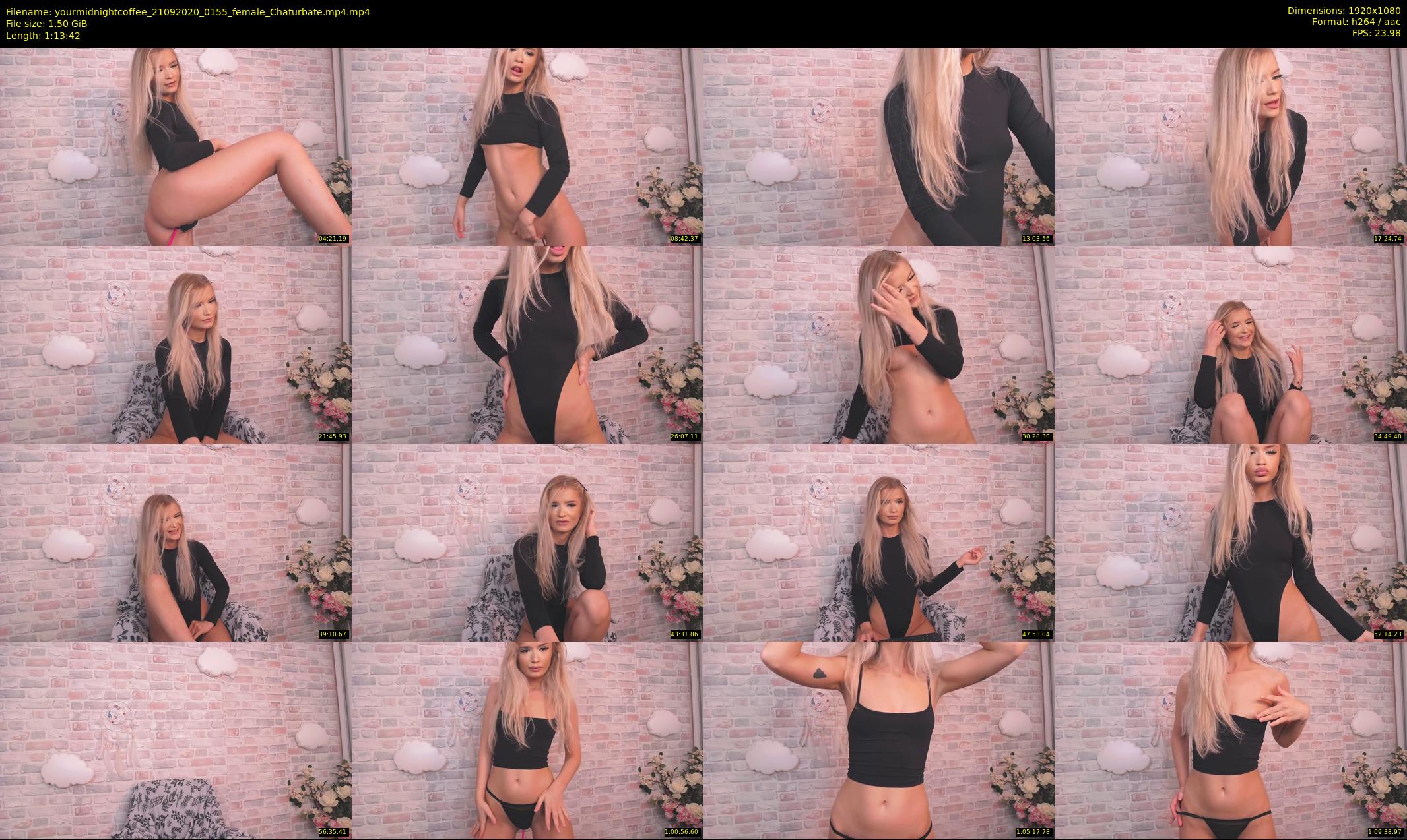 yourmidnightcoffee — 74 minute Chaturbate female cam show recording, 1080p, Sep 21, 2020